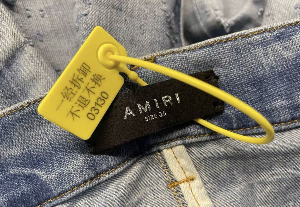 Amiri Blue Distressed Denim Jeans Size US 36 / EU 52 - 6 Thumbnail