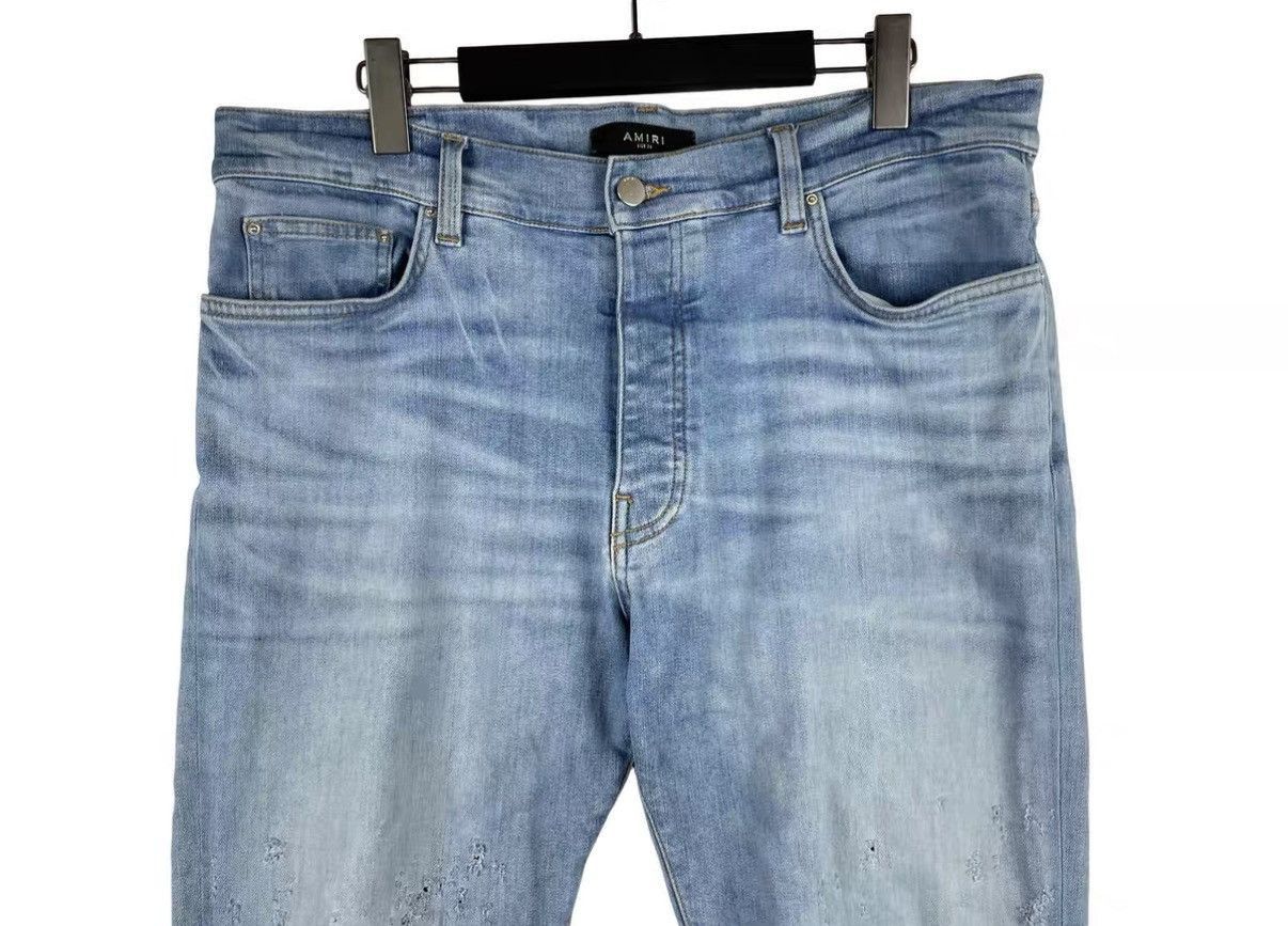 Amiri Blue Distressed Denim Jeans Size US 36 / EU 52 - 3 Thumbnail