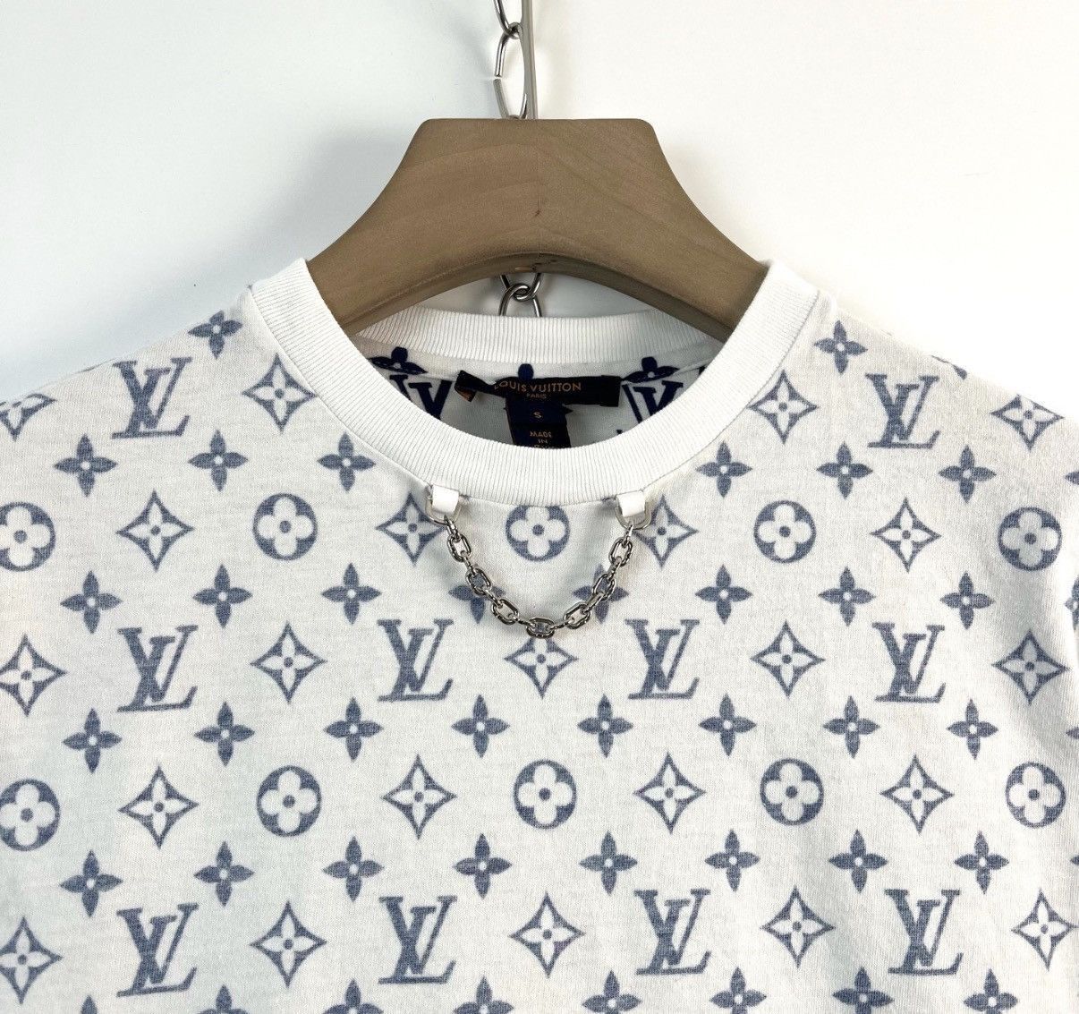 Louis Vuitton White Patterned Short-Sleeve T-Shirt Size US S / EU 44-46 / 1 - 3 Thumbnail