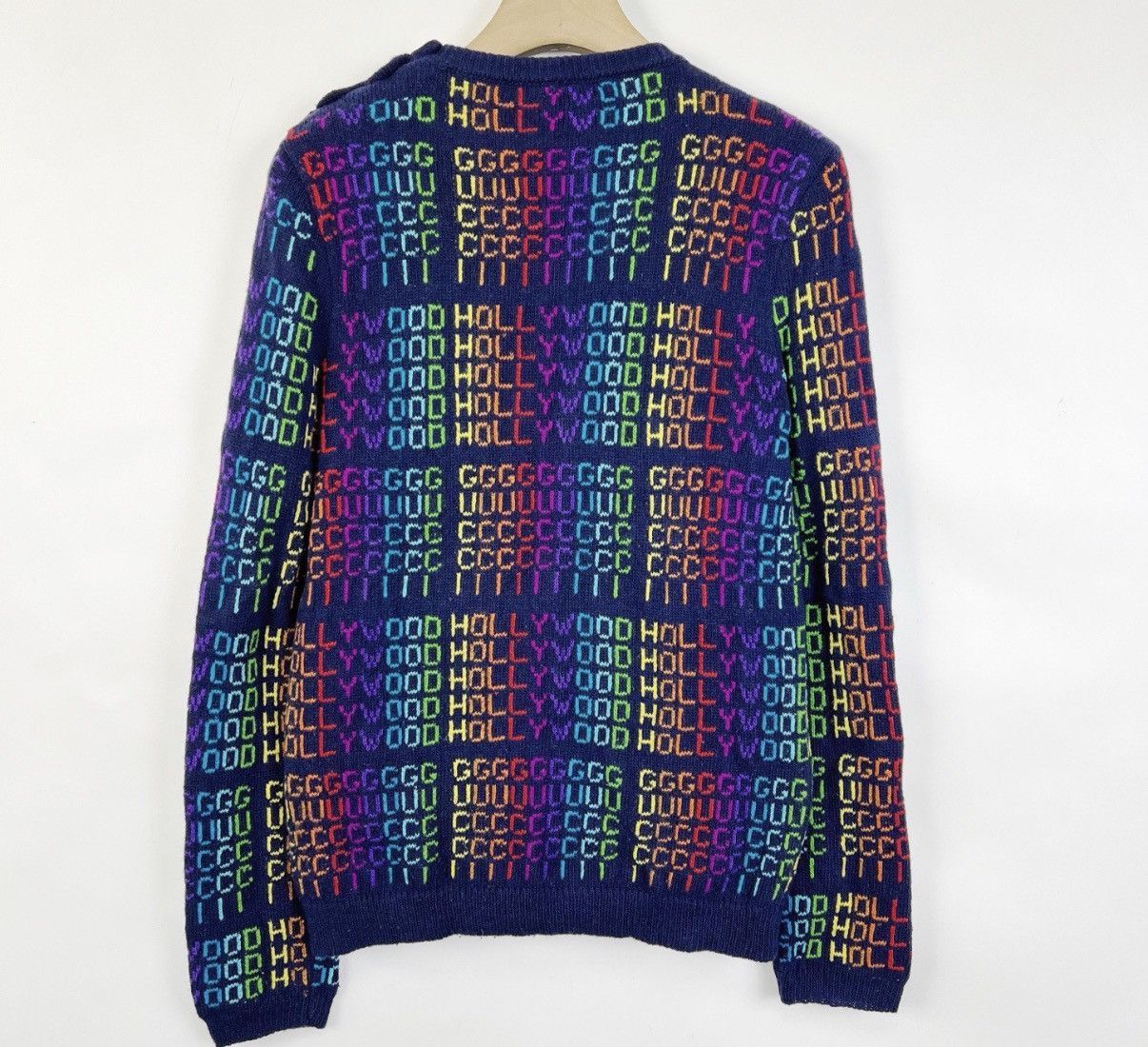 Gucci Blue XS Sweater with Colorful Pattern Size US XS / EU 42 / 0 - 2 Thumbnail