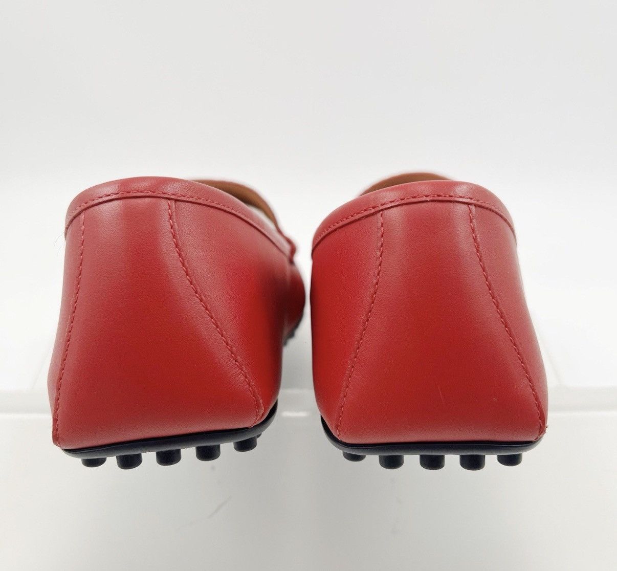 Gucci Red Embossed Leather Slip-On Shoes Size US 9 / EU 42 - 6 Thumbnail