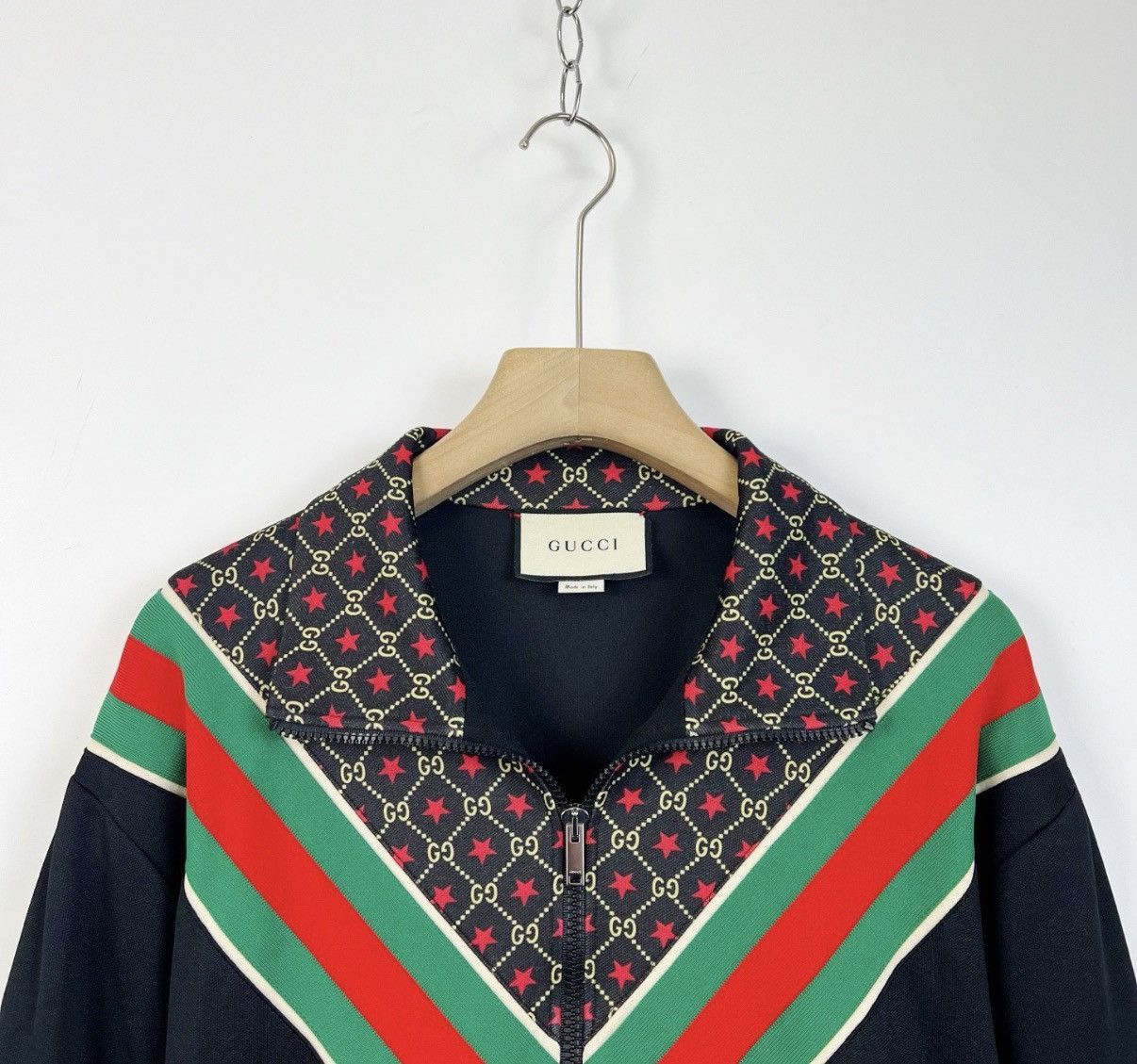 Gucci Zip-Front Light Jacket with Patterned Collar Size US XL / EU 56 / 4 - 3 Thumbnail