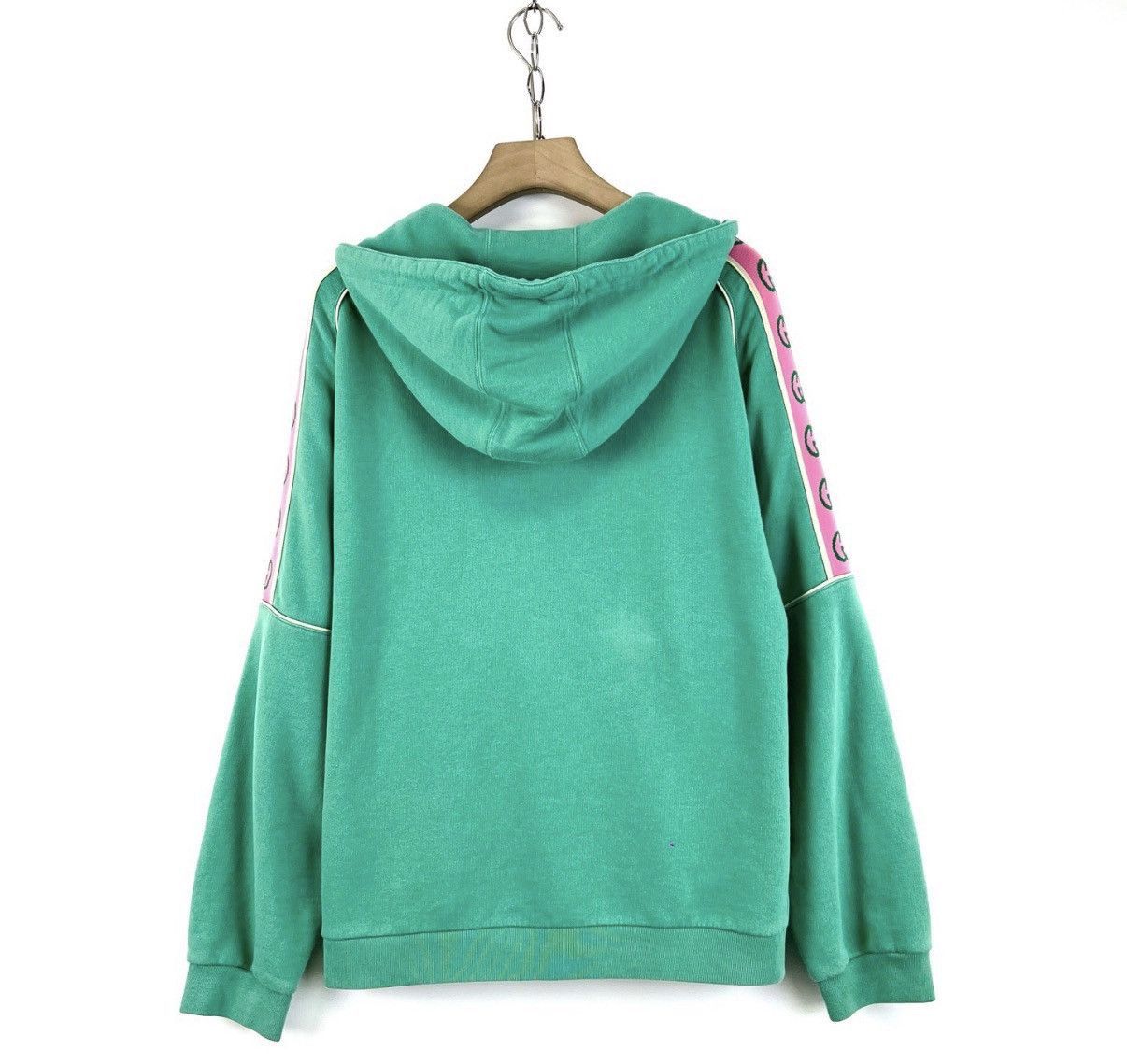 Gucci Green Half-Zip Hoodie with Embroidered Pineapple Design Size US M / EU 48-50 / 2 - 2 Thumbnail
