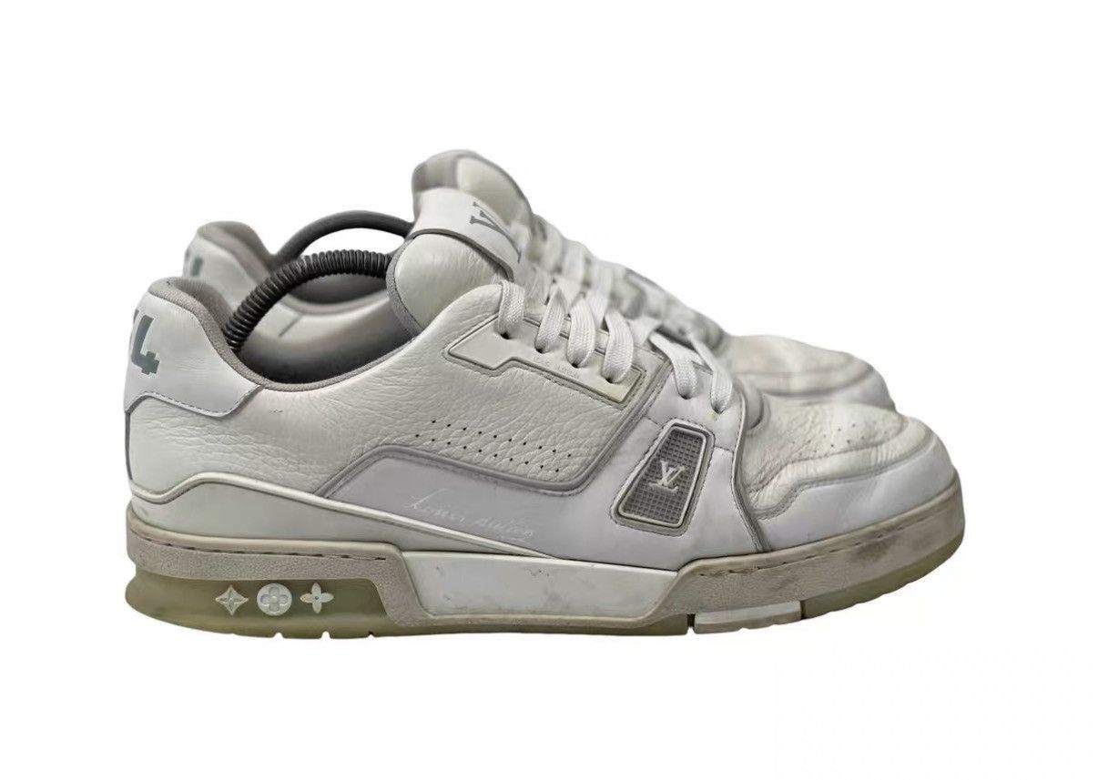 Louis Vuitton White Low-Top Sneakers Size 8 Size US 8 / EU 41 - 3 Thumbnail