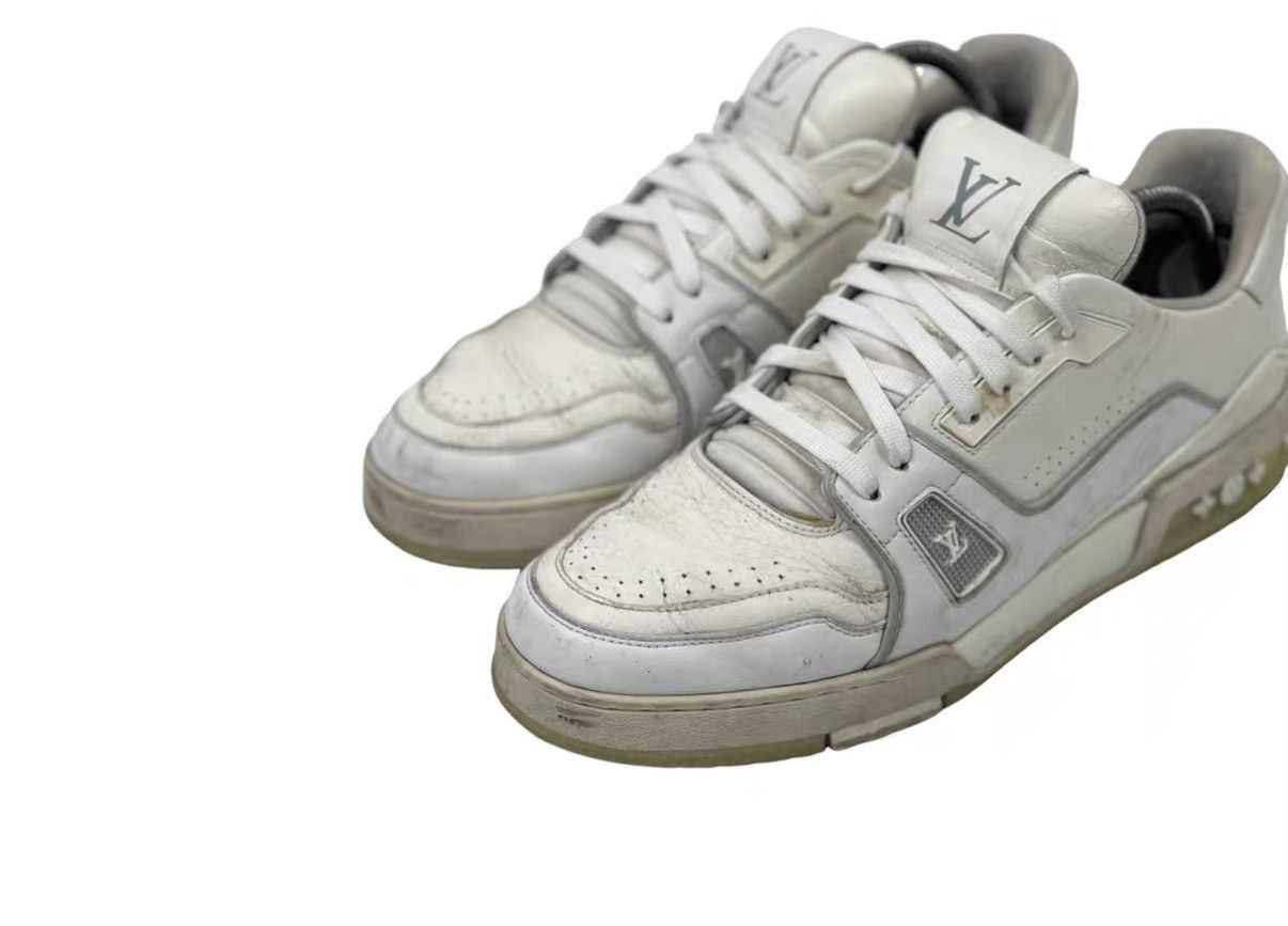 Louis Vuitton White Low-Top Sneakers Size 8 Size US 8 / EU 41 - 2 Thumbnail