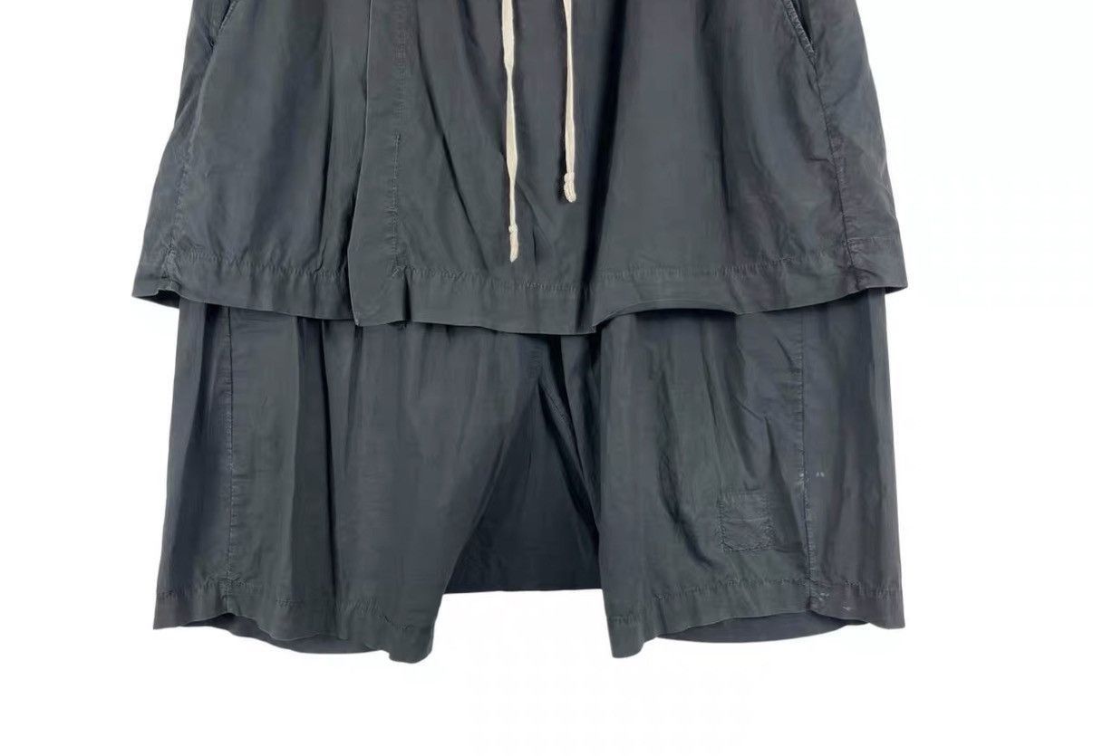 Rick Owens Black Layered Cargo Shorts with Drawstring Size US 34 / EU 50 - 4 Thumbnail