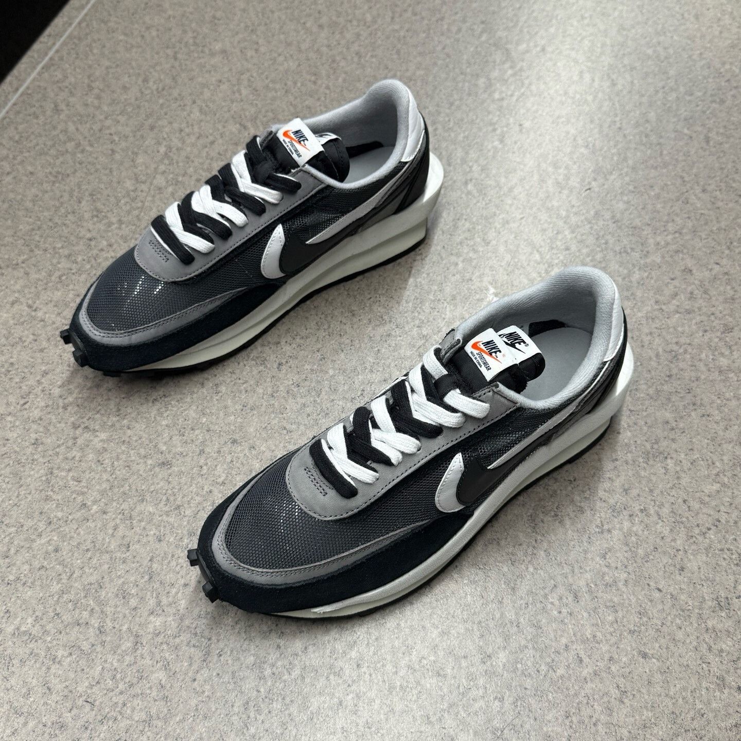Sacai Sacai Black Lowtop Sneakers 44.5 Men Size US 11 / EU 44 - 5 Thumbnail