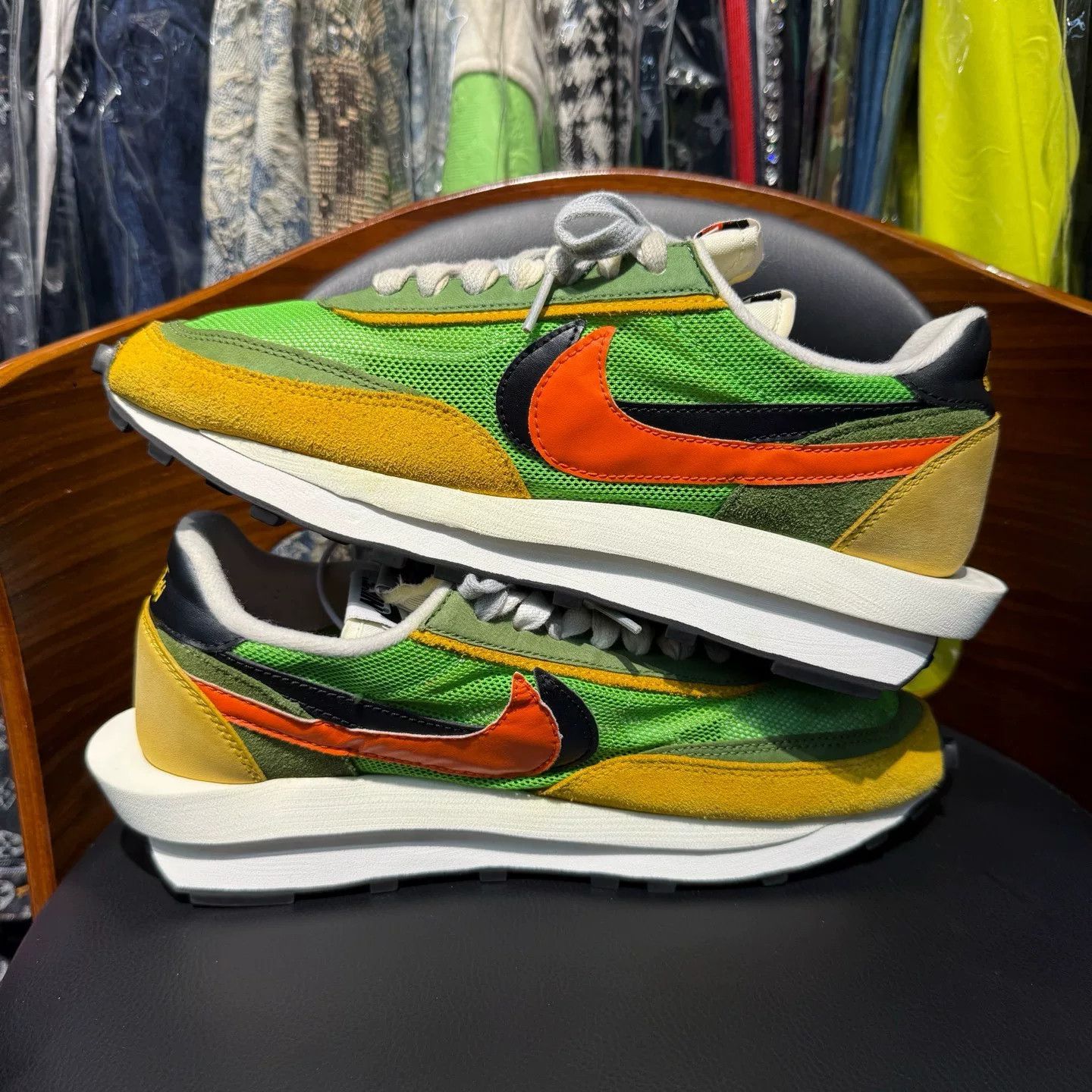 Sacai Sacai Yellow Lowtop Sneakers 43 Men Size US 10 / EU 43 - 7 Thumbnail