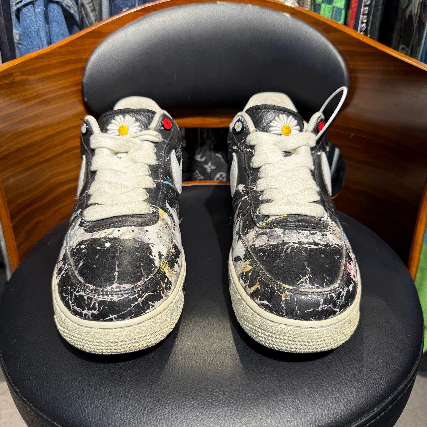 Nike Nike AF1 Black Lowtop Sneakers 46 Men Size US 12 / EU 45 - 2 Thumbnail