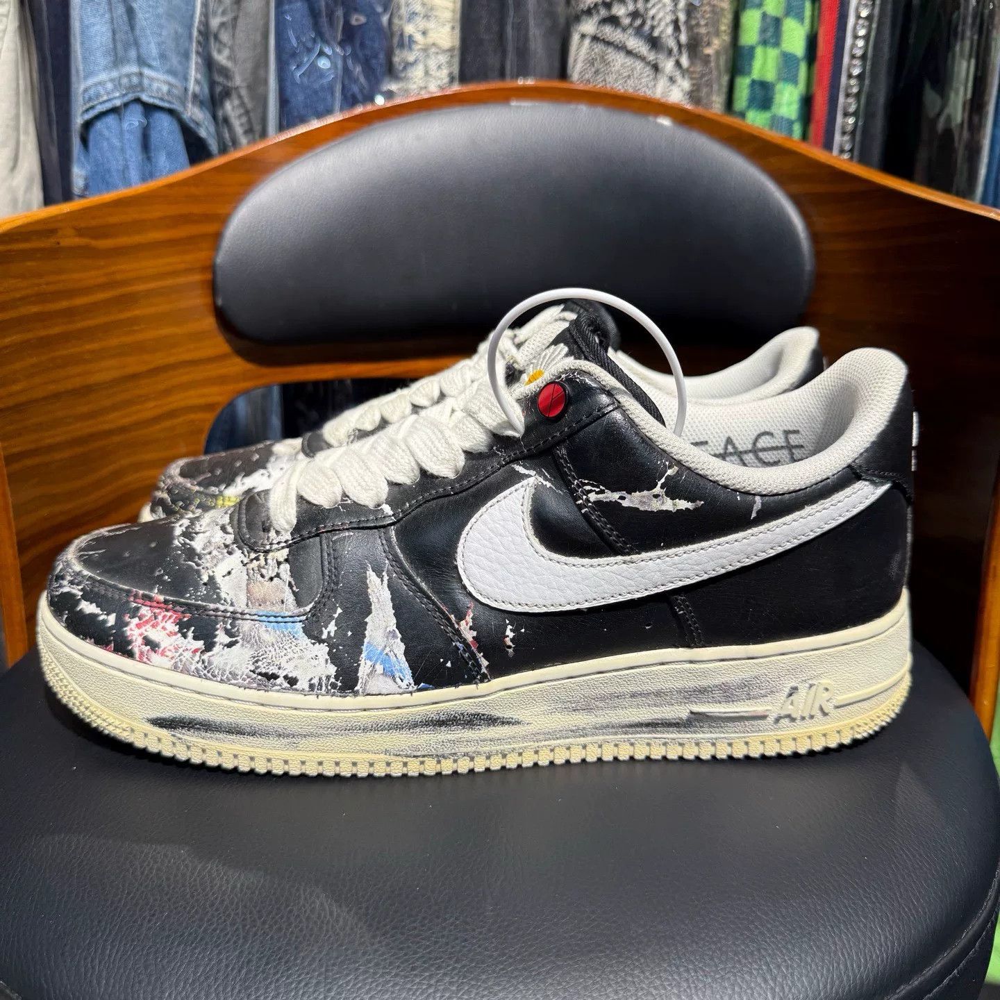 Nike Nike AF1 Black Lowtop Sneakers 46 Men Size US 12 / EU 45 - 6 Thumbnail
