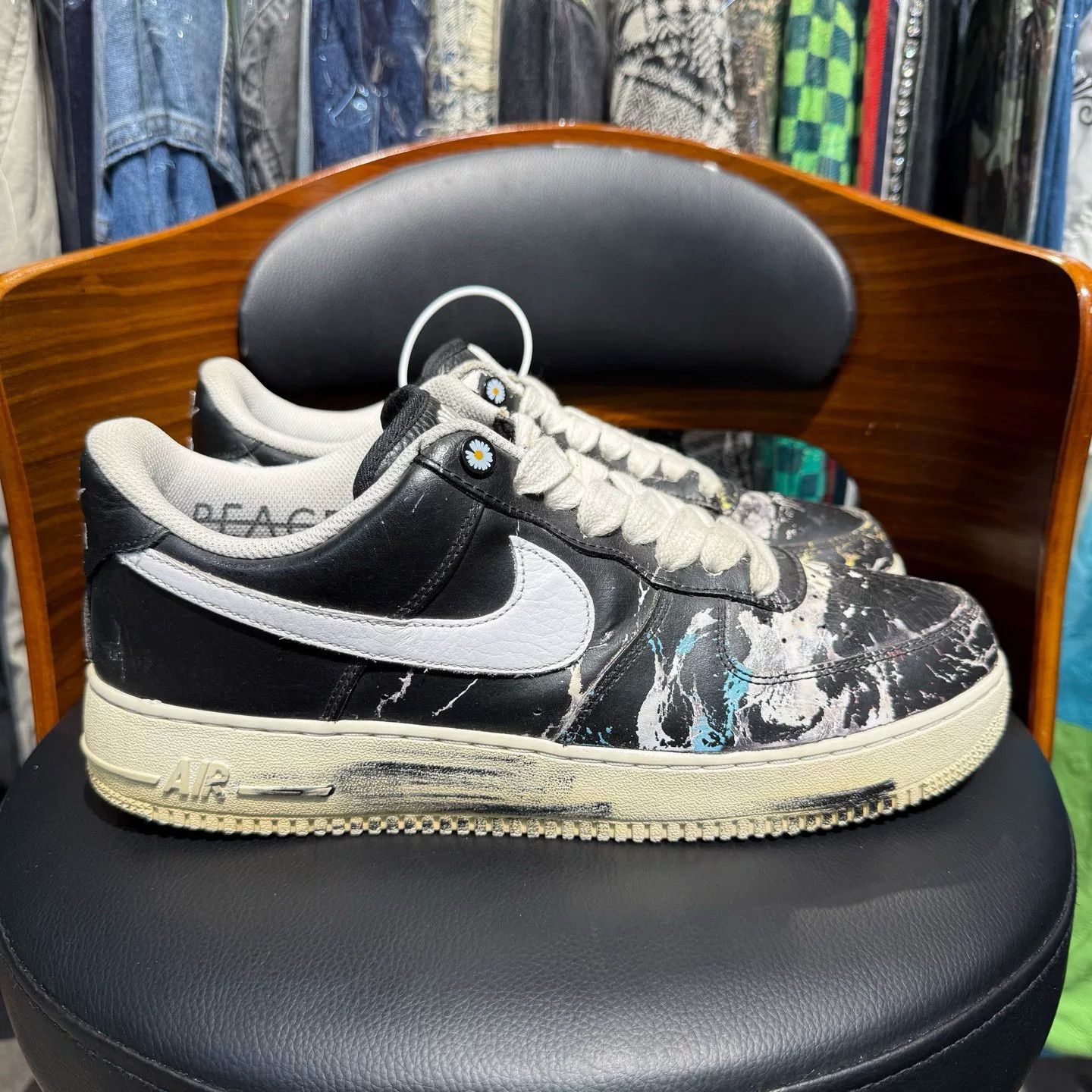 Nike Nike AF1 Black Lowtop Sneakers 46 Men Size US 12 / EU 45 - 4 Thumbnail