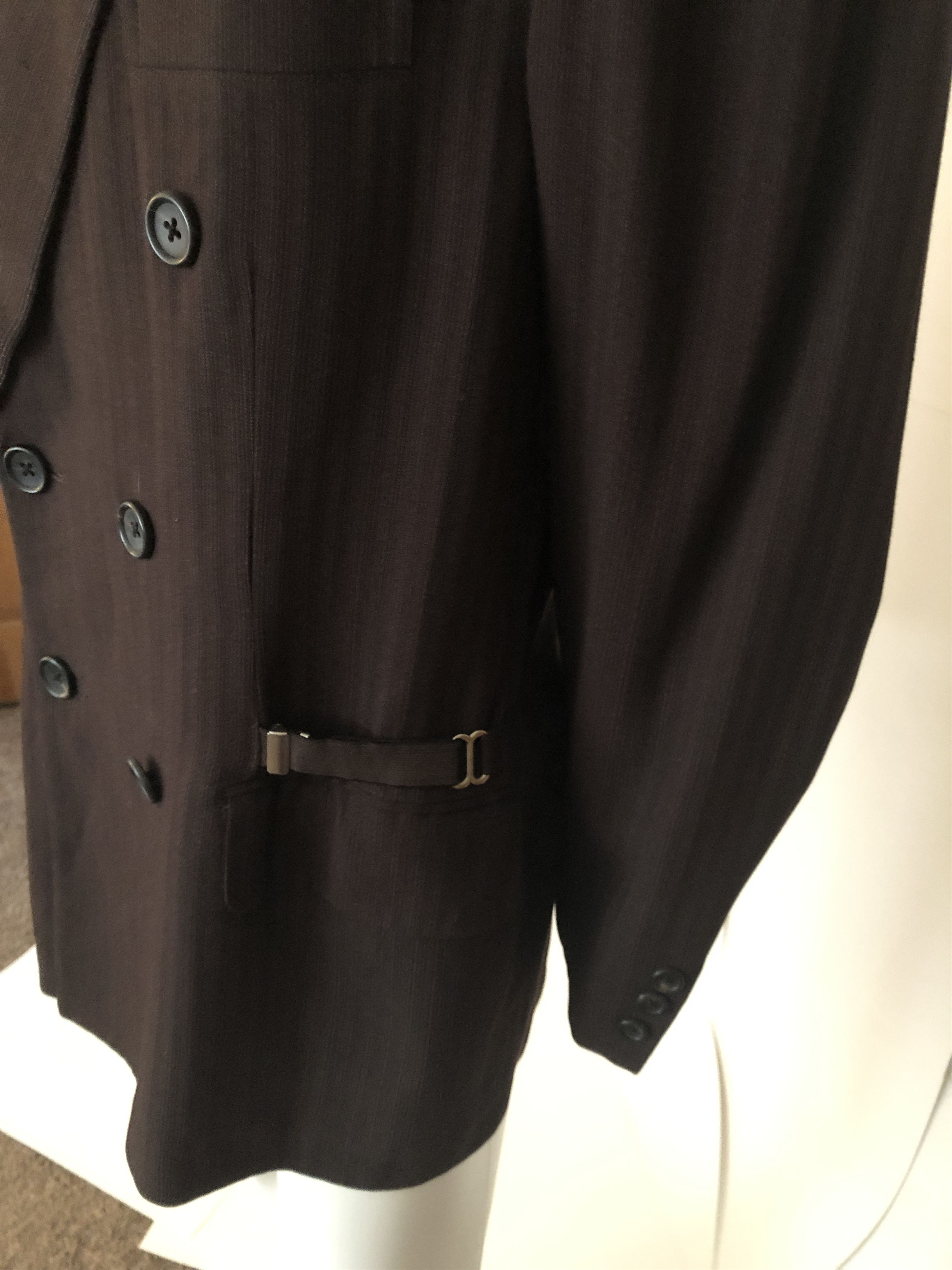 Yohji Yamamoto Yohji Yamamoto x Vintage Pour Homme Blazer w/ Side Garters Size 42R - 2 Thumbnail