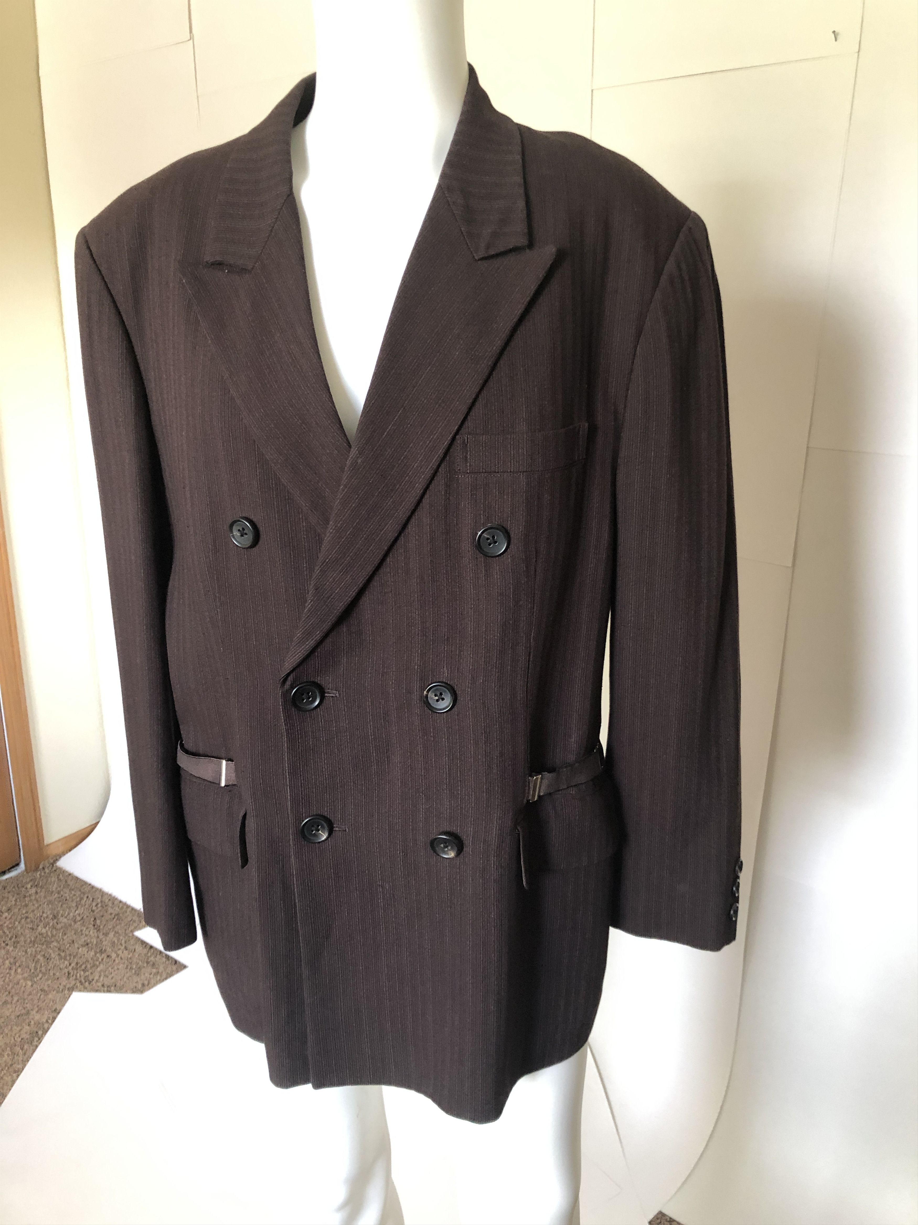 Yohji Yamamoto Yohji Yamamoto x Vintage Pour Homme Blazer w/ Side Garters Size 42R - 1 Thumbnail