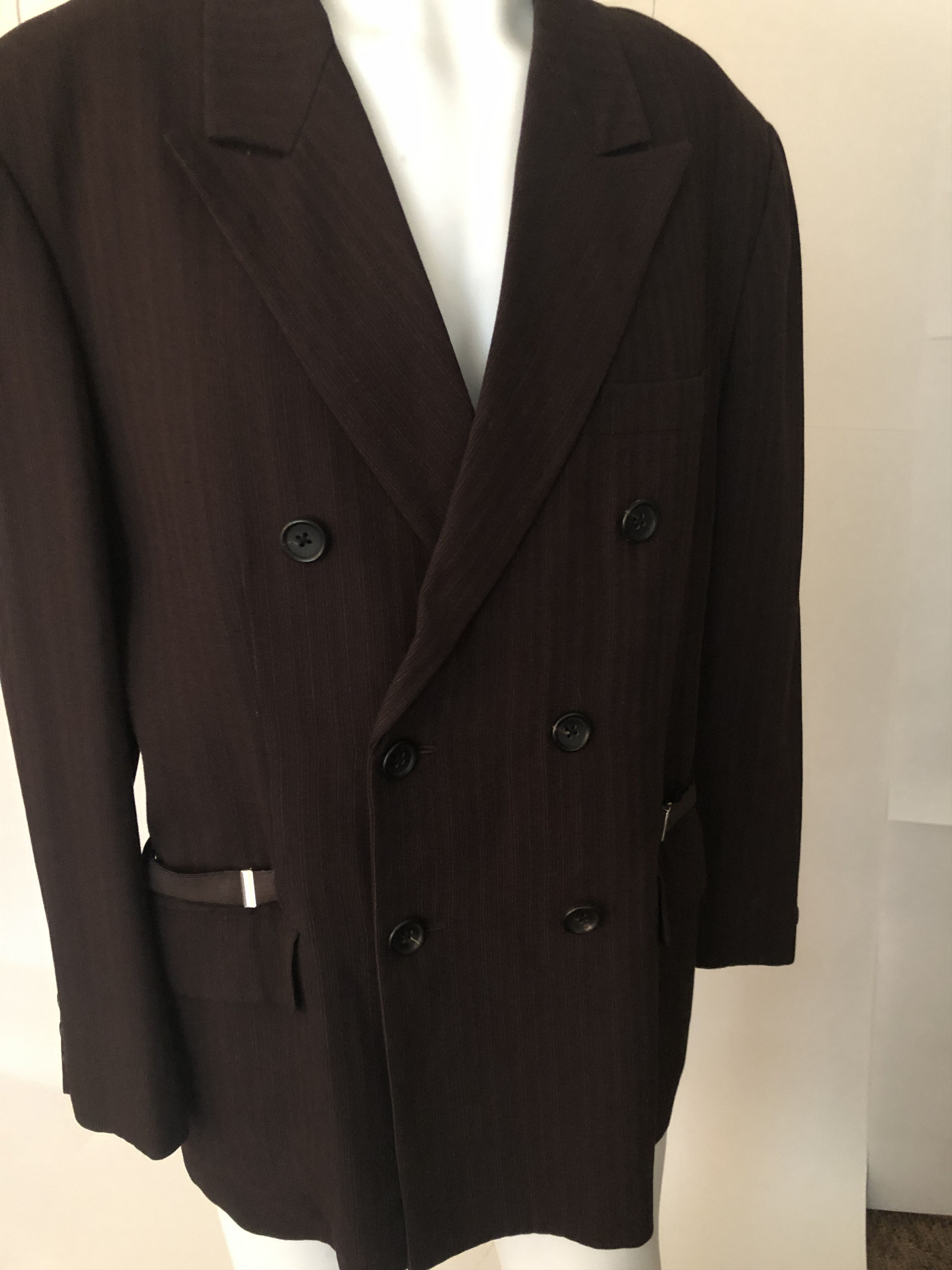 Yohji Yamamoto Yohji Yamamoto x Vintage Pour Homme Blazer w/ Side Garters Size 42R - 3 Thumbnail