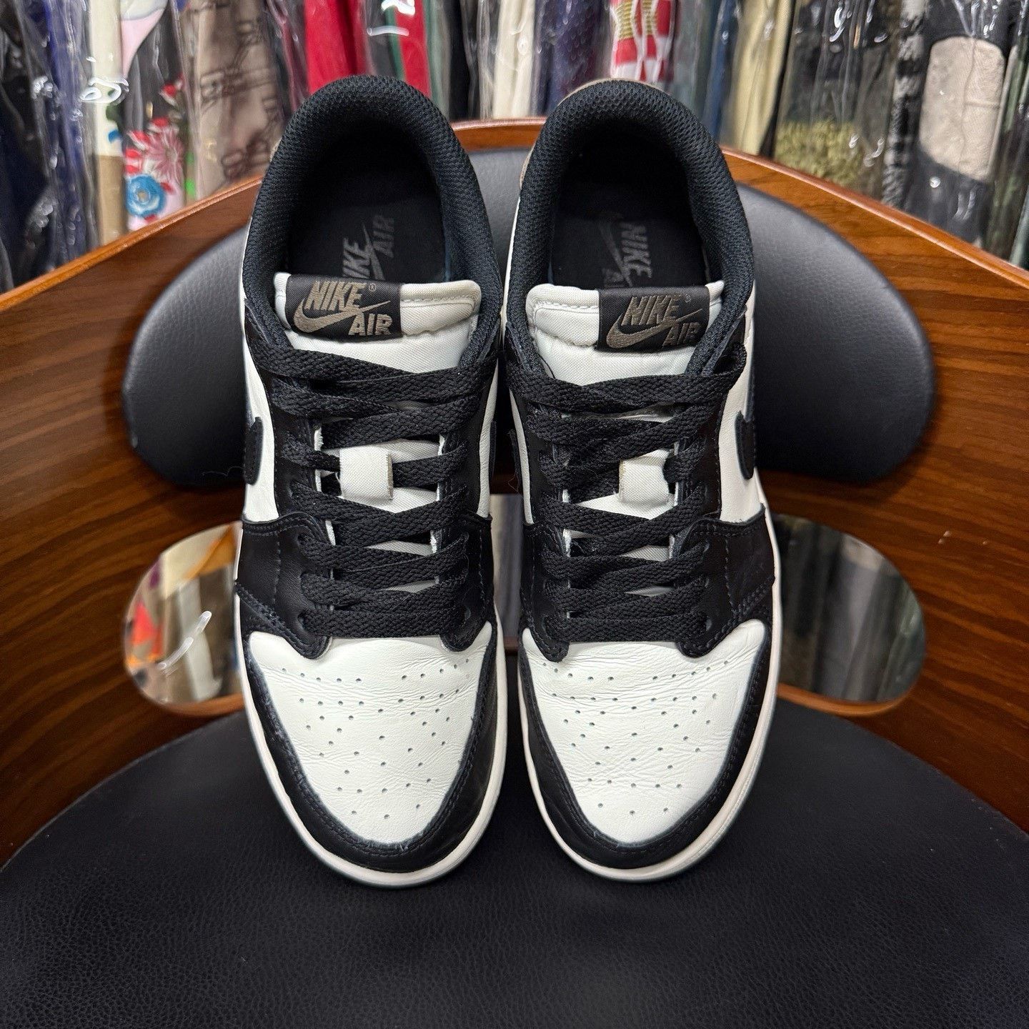 Nike Nike AJ1 Black Lowtop Sneakers 39 Men Size US 6.5 / EU 39-40 - 5 Thumbnail