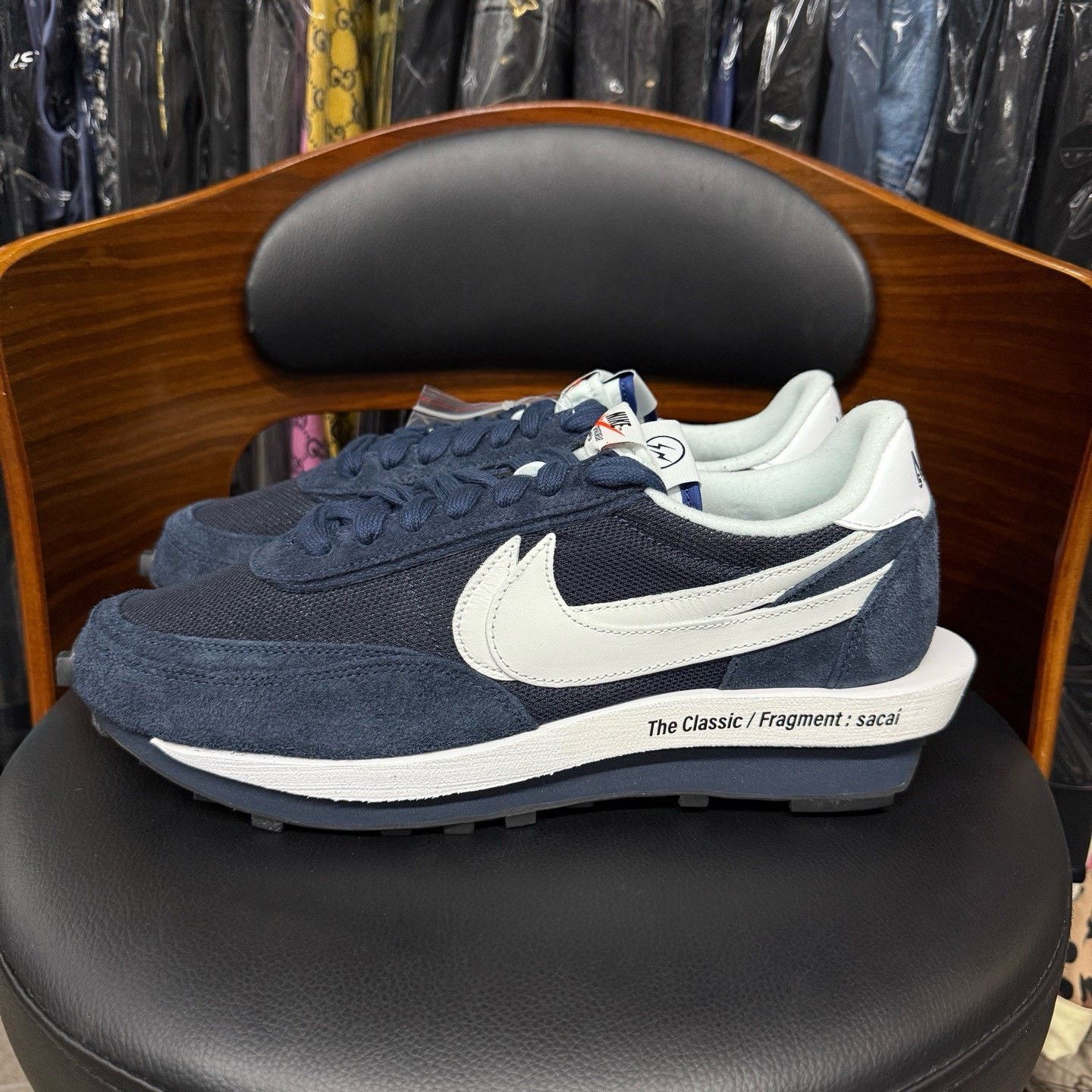 Nike Nike SACAI Collab Blue Lowtop Sneakers 45 Men Size US 11.5 / EU 44-45 - 6 Thumbnail