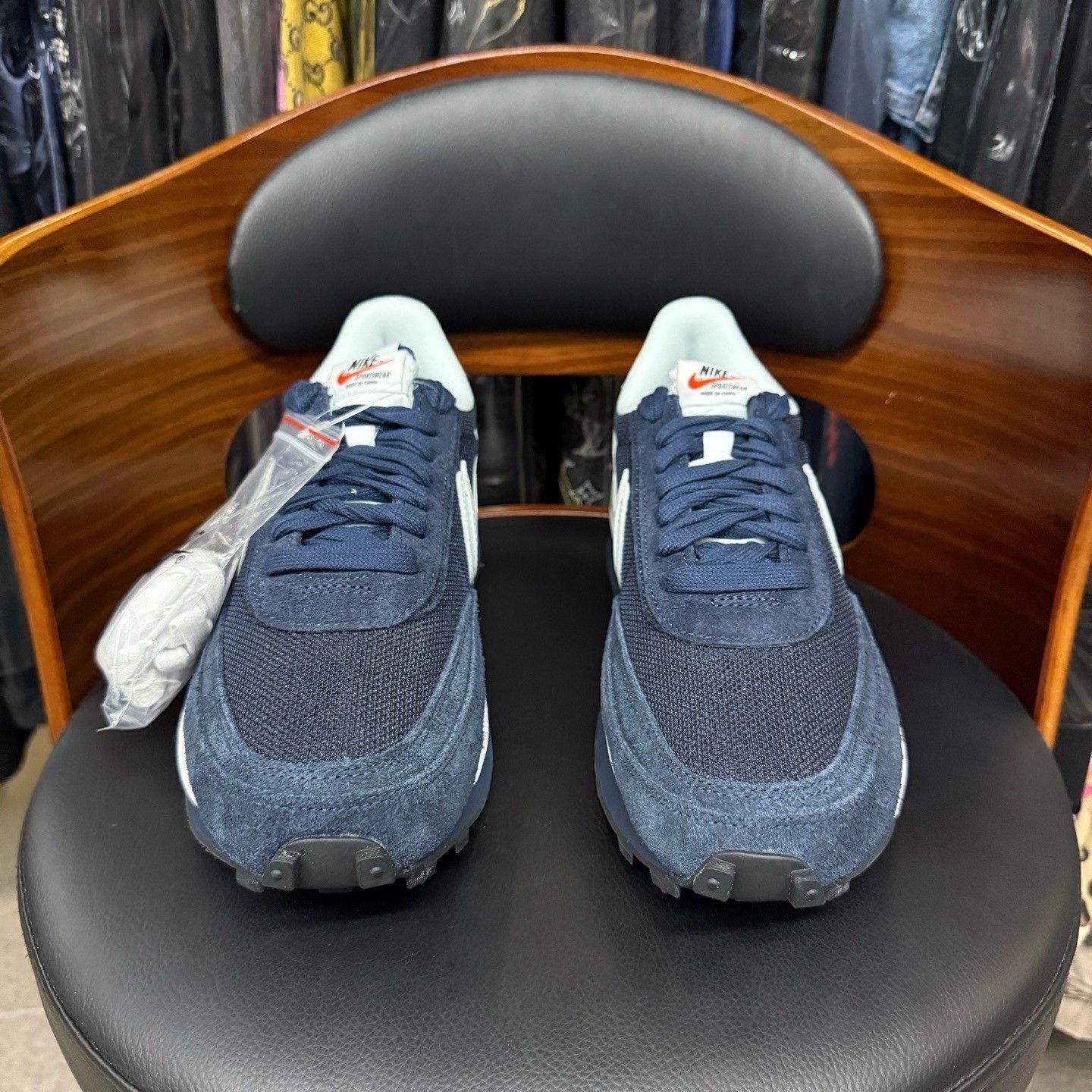 Nike Nike SACAI Collab Blue Lowtop Sneakers 45 Men Size US 11.5 / EU 44-45 - 2 Thumbnail