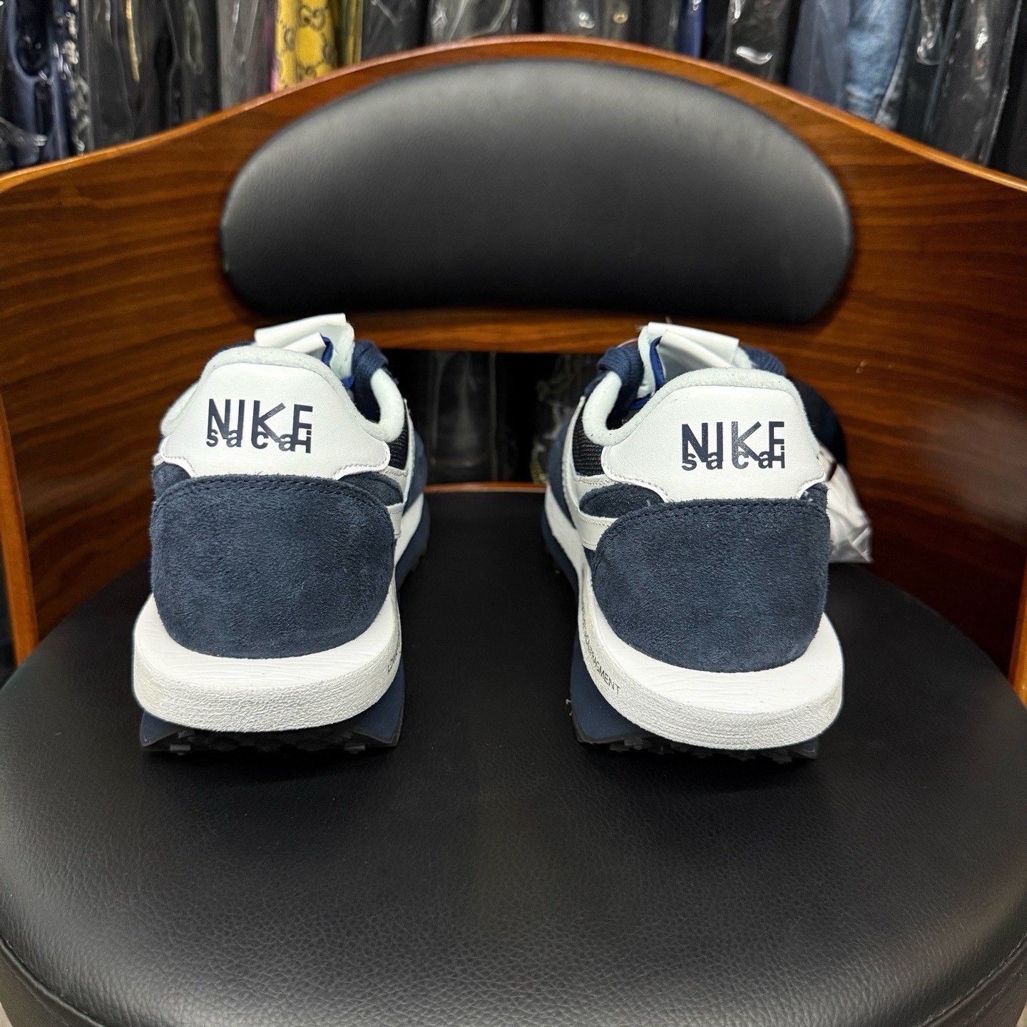 Nike Nike SACAI Collab Blue Lowtop Sneakers 45 Men Size US 11.5 / EU 44-45 - 3 Thumbnail