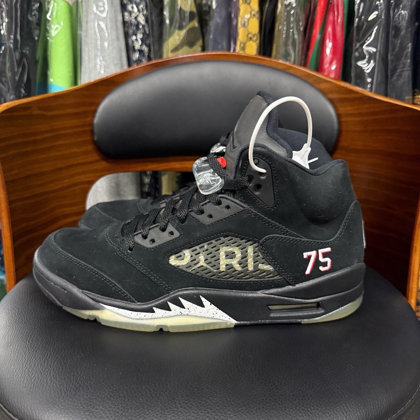 Nike Nike AJ5 Embroidered Black Lowtop Sneakers 43 Men Size US 10 / EU 43 - 6 Thumbnail
