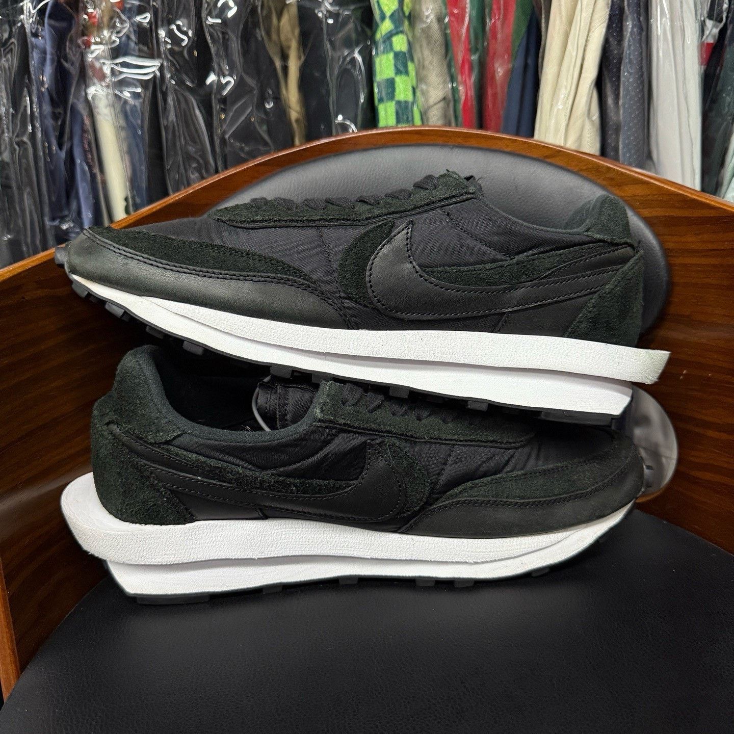 Sacai Sacai Silk Black Lowtop Sneakers 46 Men Size US 12 / EU 45 - 7 Thumbnail