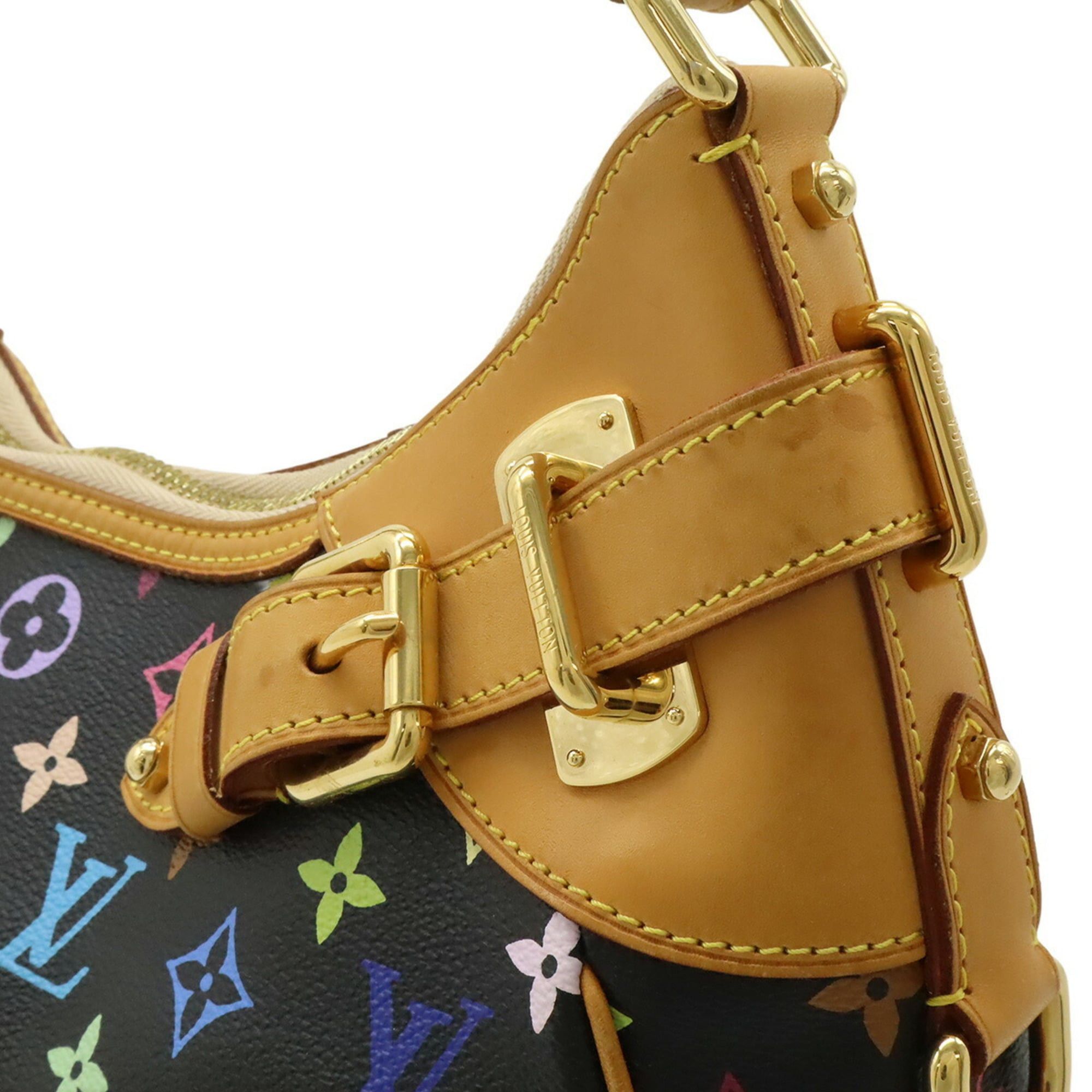 Louis Vuitton Louis Vuitton Monogram Multicolor Greta Shoulder Bag Noir Black M40196 Size ONE SIZE - 9 Thumbnail