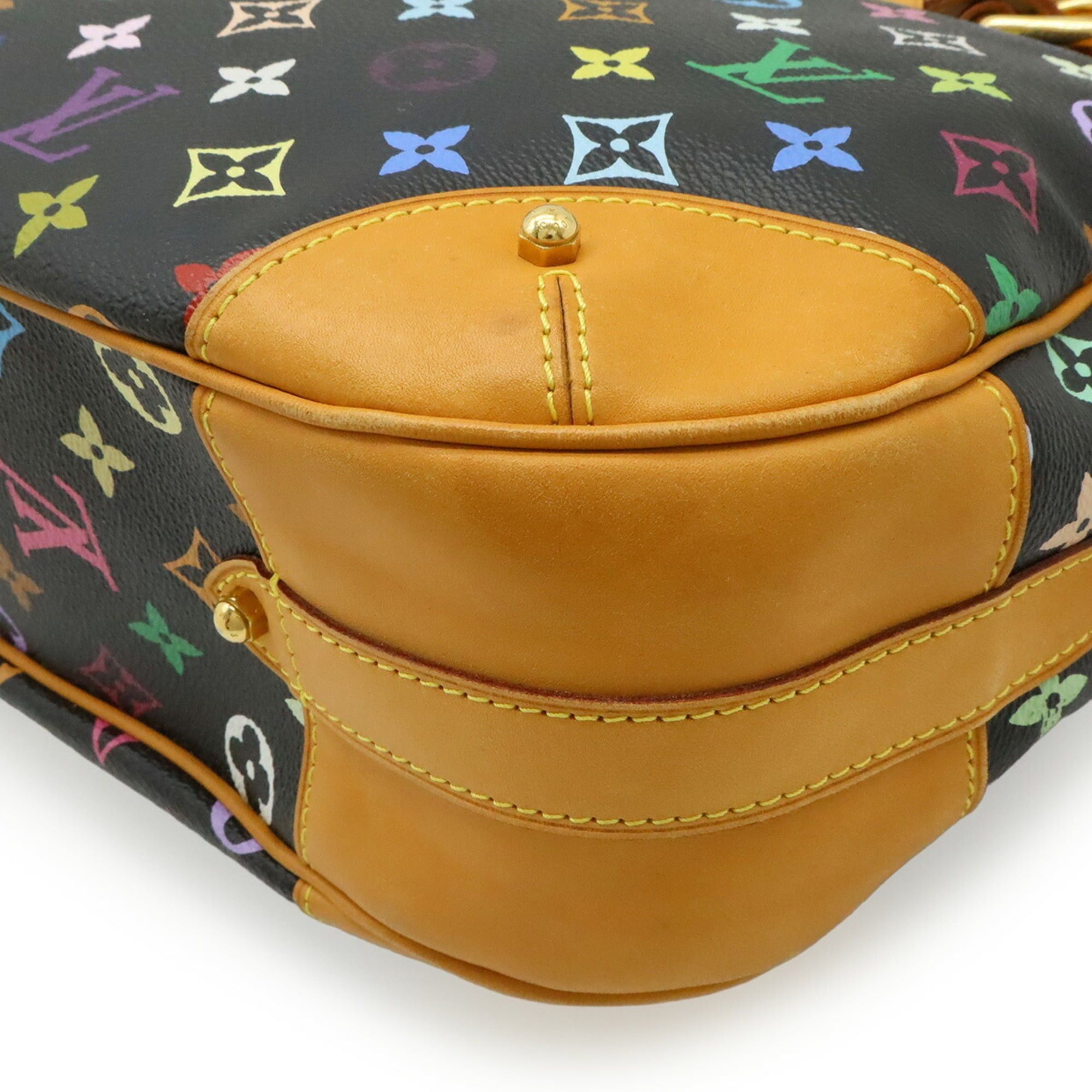 Louis Vuitton Louis Vuitton Monogram Multicolor Greta Shoulder Bag Noir Black M40196 Size ONE SIZE - 4 Thumbnail