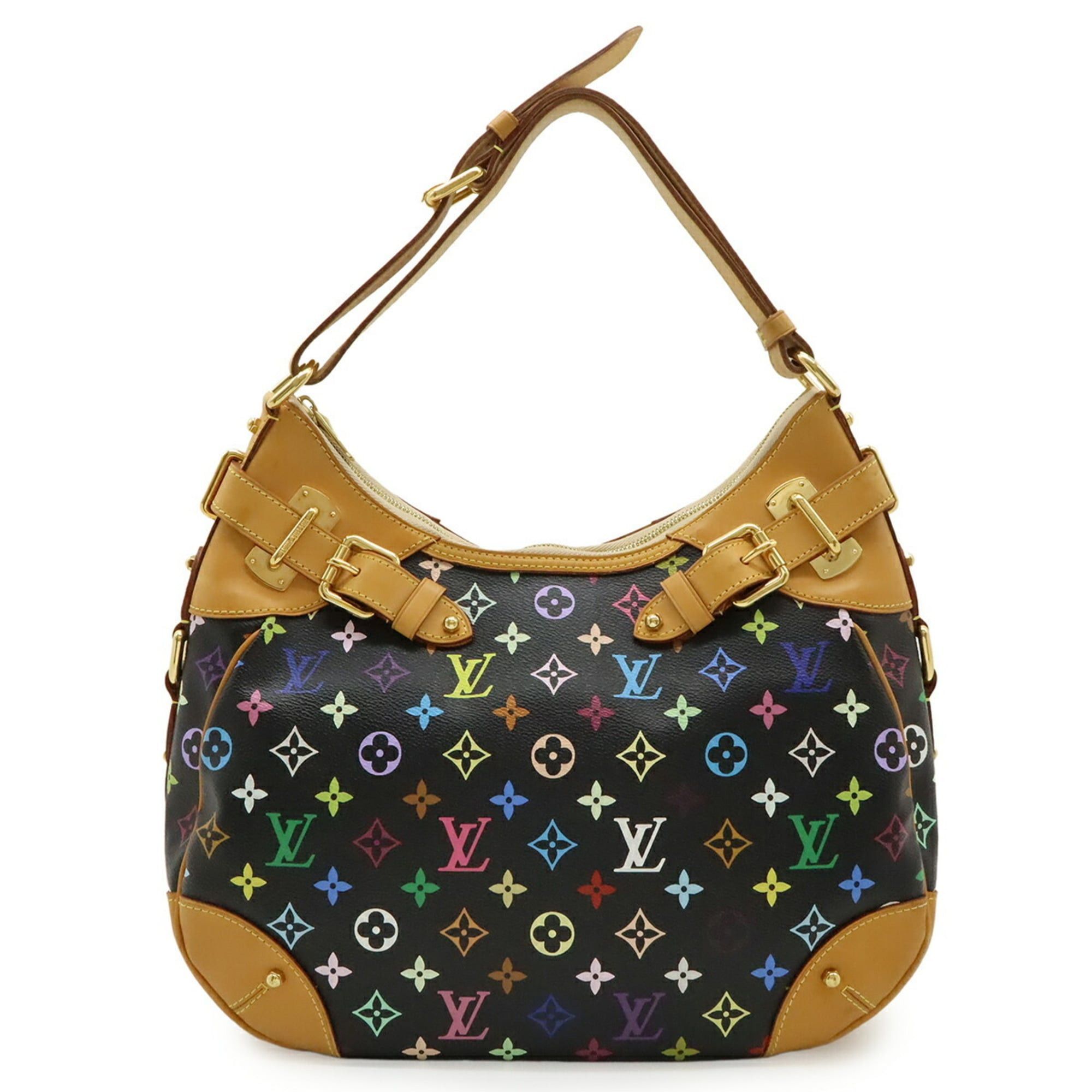 Louis Vuitton Louis Vuitton Monogram Multicolor Greta Shoulder Bag Noir Black M40196 Size ONE SIZE - 2 Thumbnail