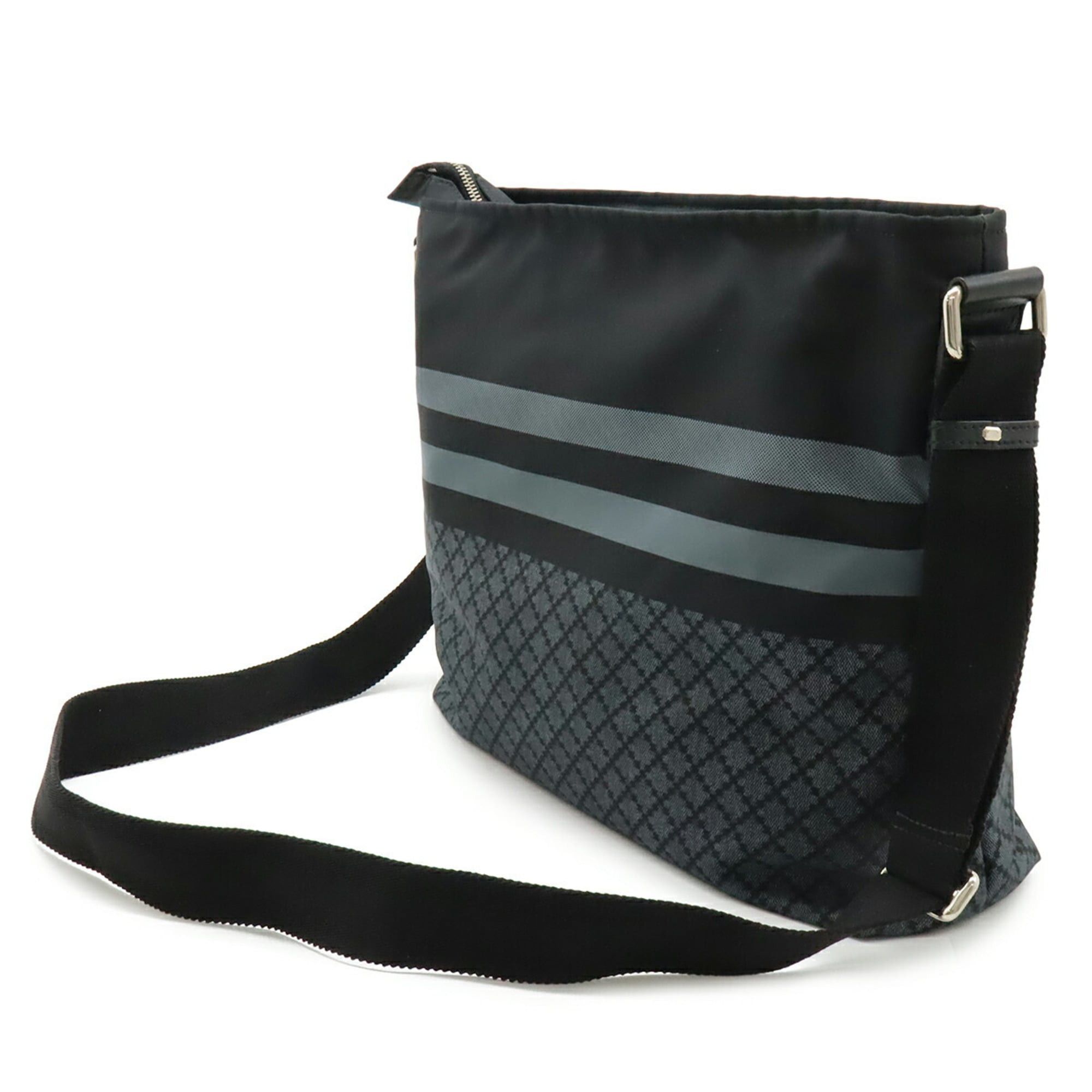 Gucci GUCCI Diamante Shoulder Bag, Nylon Leather, Black/Gray, 270410 Size ONE SIZE - 3 Thumbnail