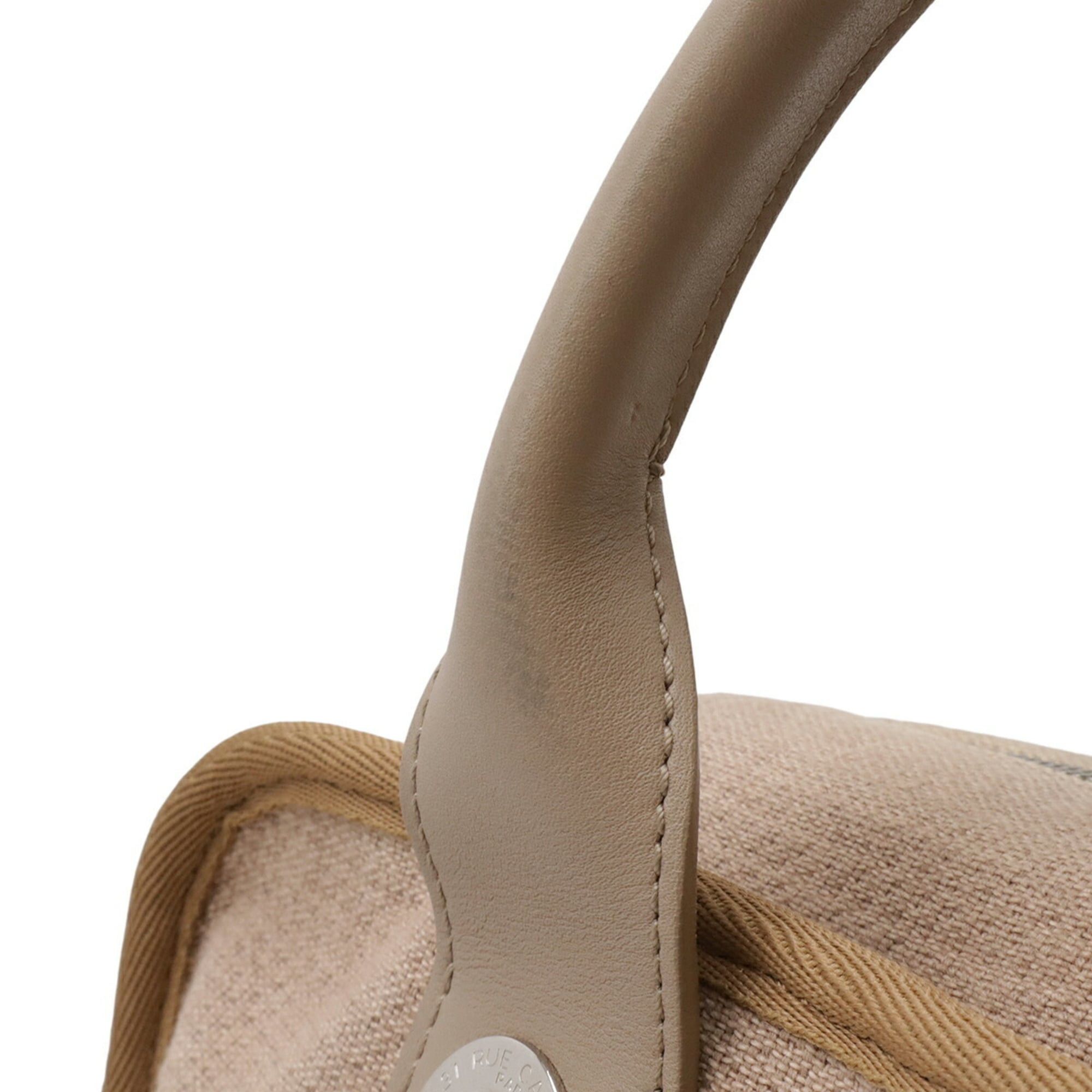 Chanel CHANEL Deauville Bowling Bag, Handbag, Chain Shoulder Canvas, Brown Beige, A92749 Size ONE SIZE - 7 Thumbnail