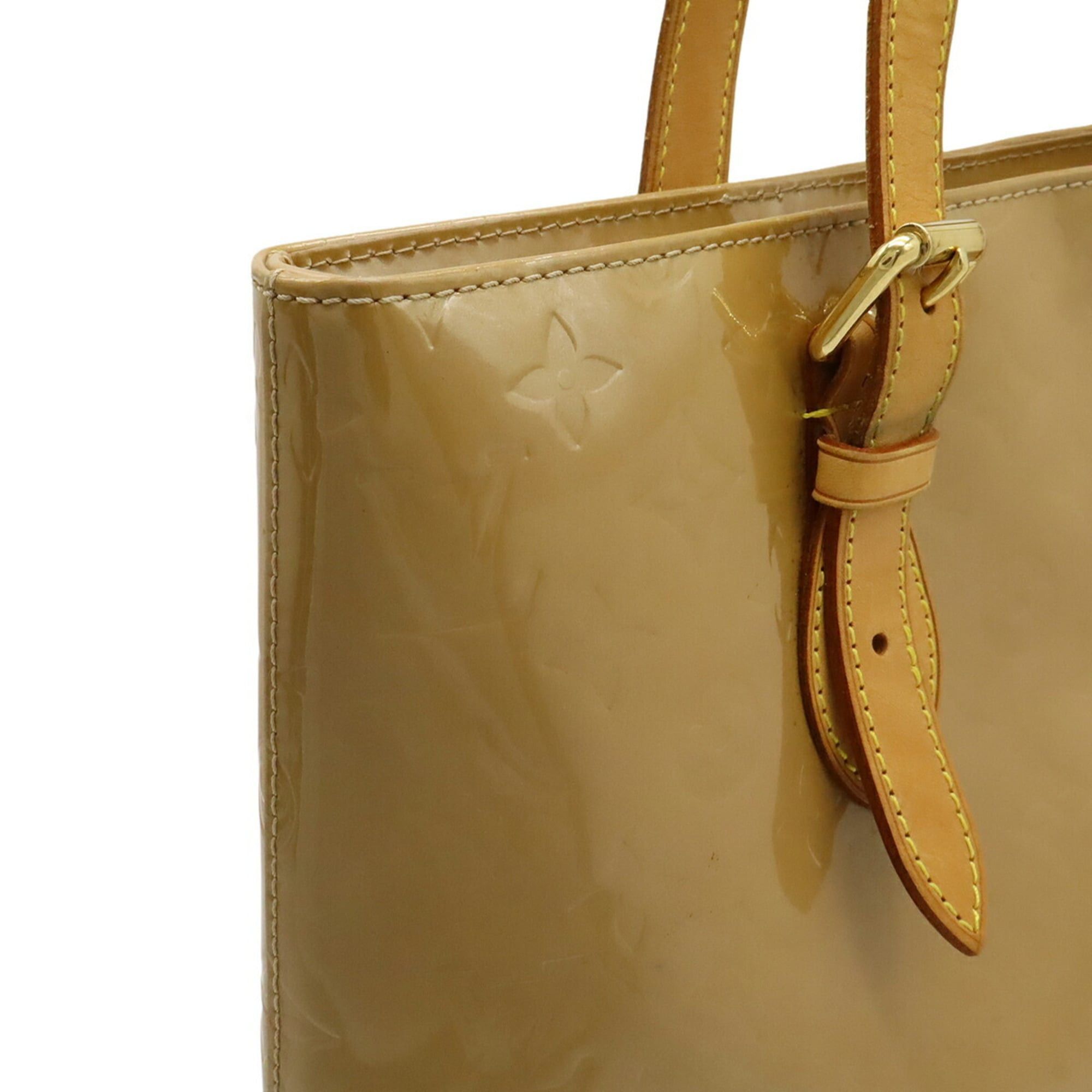 Louis Vuitton Louis Vuitton Monogram Vernis Brentwood Tote Bag Shoulder Enamel Patent Leather Noisette M91511 Size ONE SIZE - 8 Thumbnail