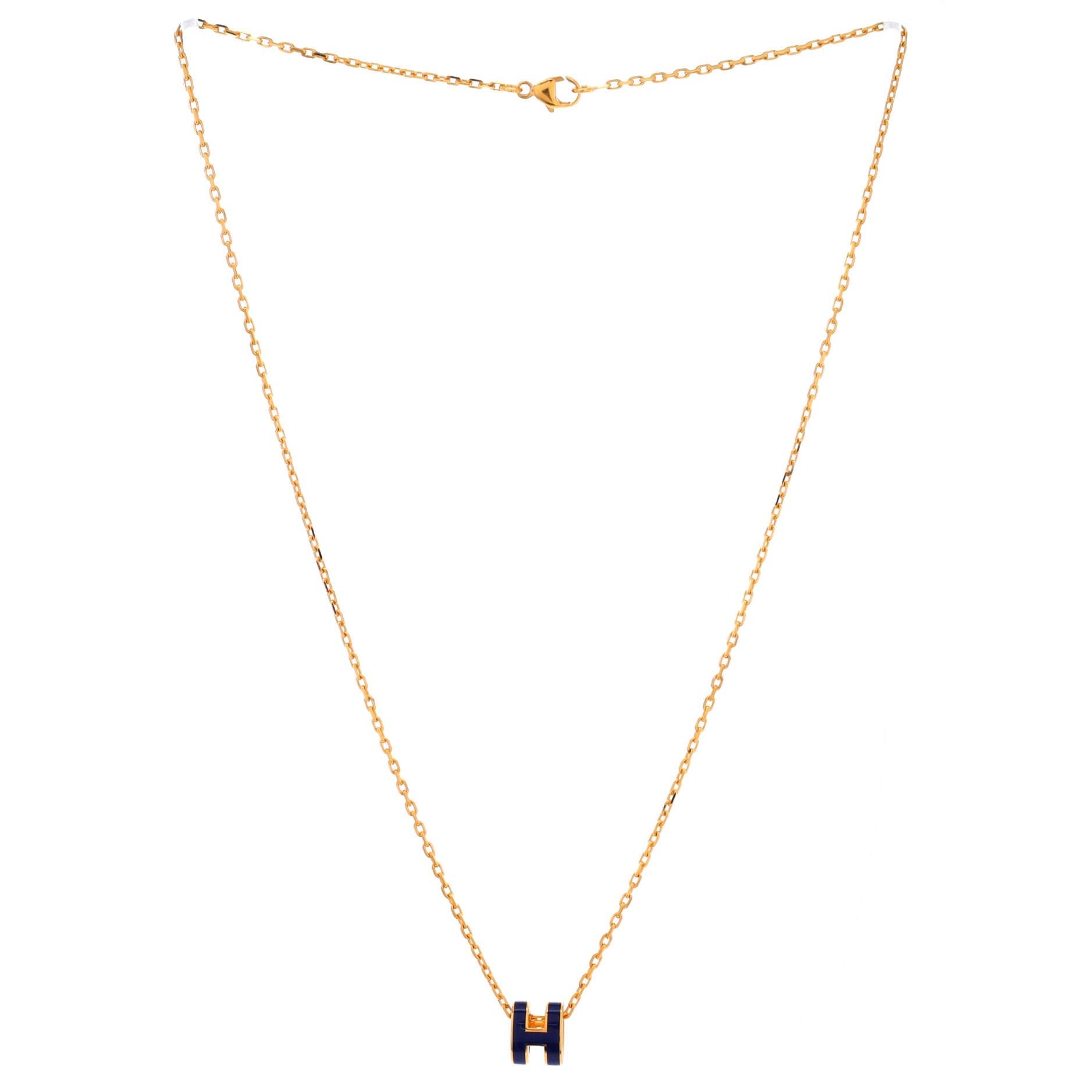 Hermes Pop H Pendant Chain Necklace Size ONE SIZE - 2 Thumbnail