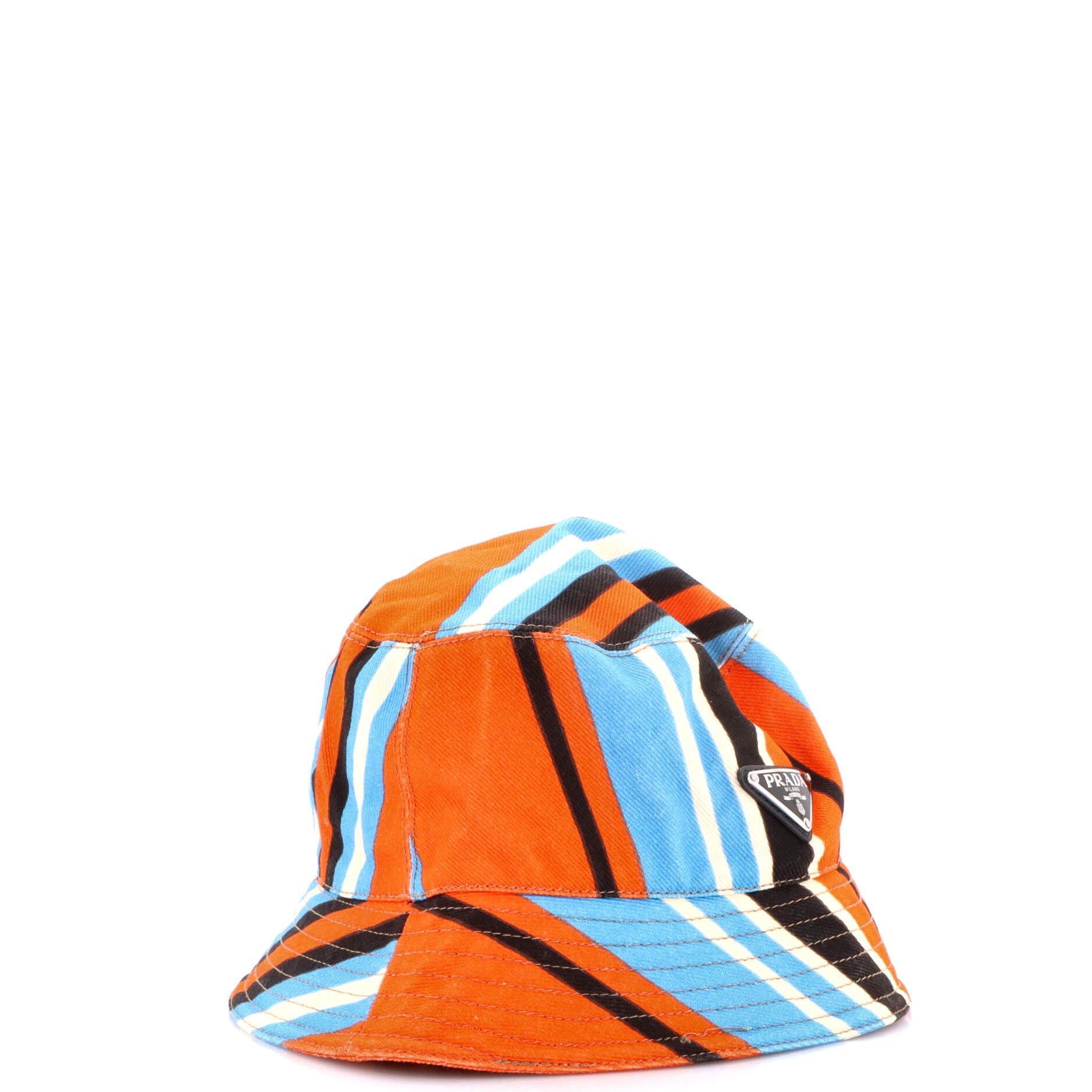 Prada Triangle Logo Bucket Hat Size ONE SIZE - 2 Thumbnail