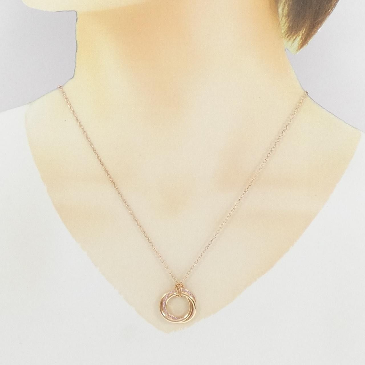Cartier Cartier Cartier Trinity 18K Pink Gold Necklace Precious Metal Necklace DUTY FREE for USA Size ONE SIZE - 6 Thumbnail