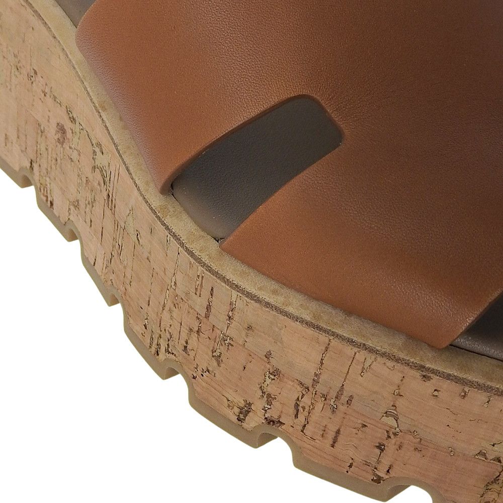 Hermes Hermes Hermes Eze Leather Platform Sandals Leather Shoes DUTY FREE for USA Size ONE SIZE - 4 Thumbnail