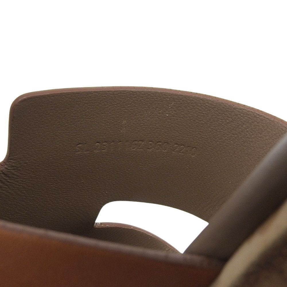 Hermes Hermes Hermes Eze Leather Platform Sandals Leather Shoes DUTY FREE for USA Size ONE SIZE - 6 Thumbnail