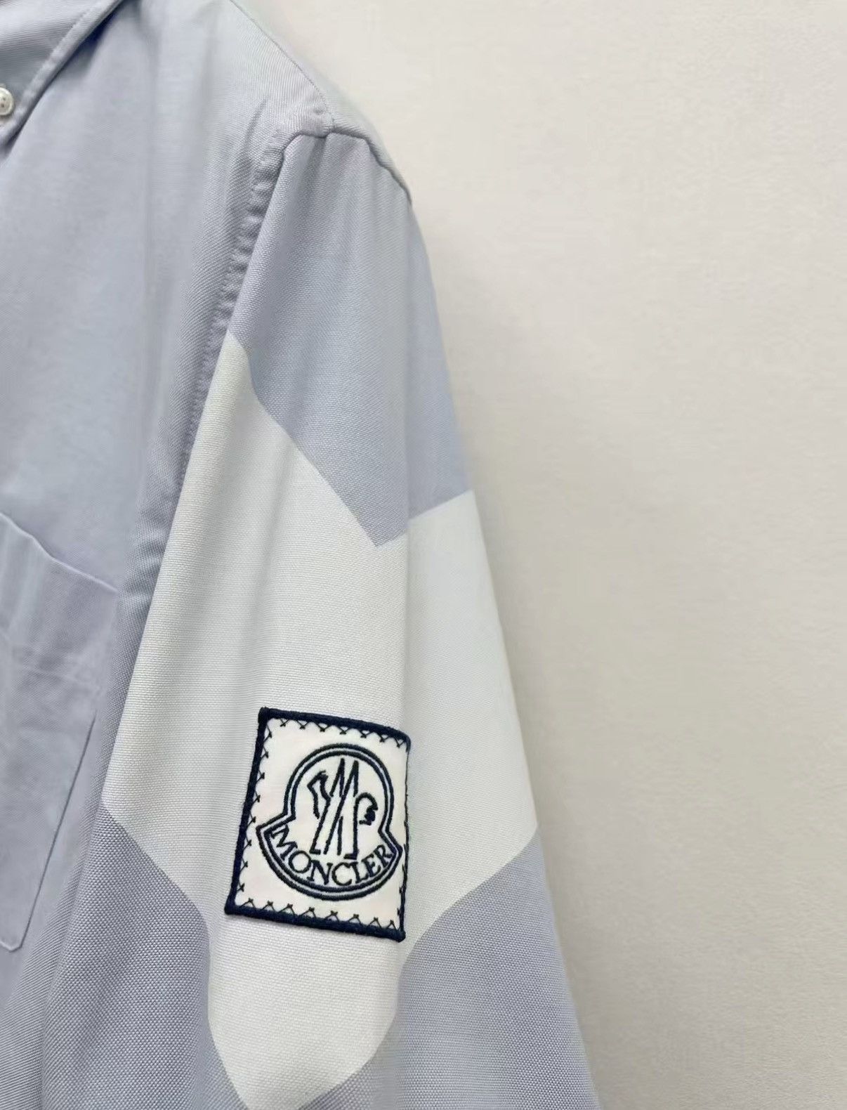 Moncler Blue Long Sleeve Button-Up Shirt Size M Size US M / EU 48-50 / 2 - 3 Thumbnail
