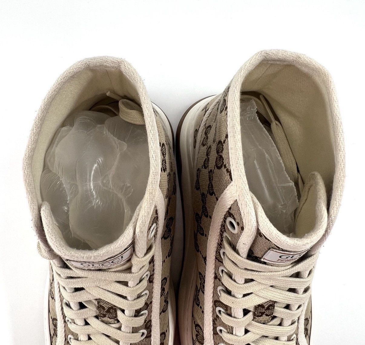 Gucci Beige High-Top Sneakers Size 7.5 Size US 7.5 / EU 40-41 - 3 Thumbnail
