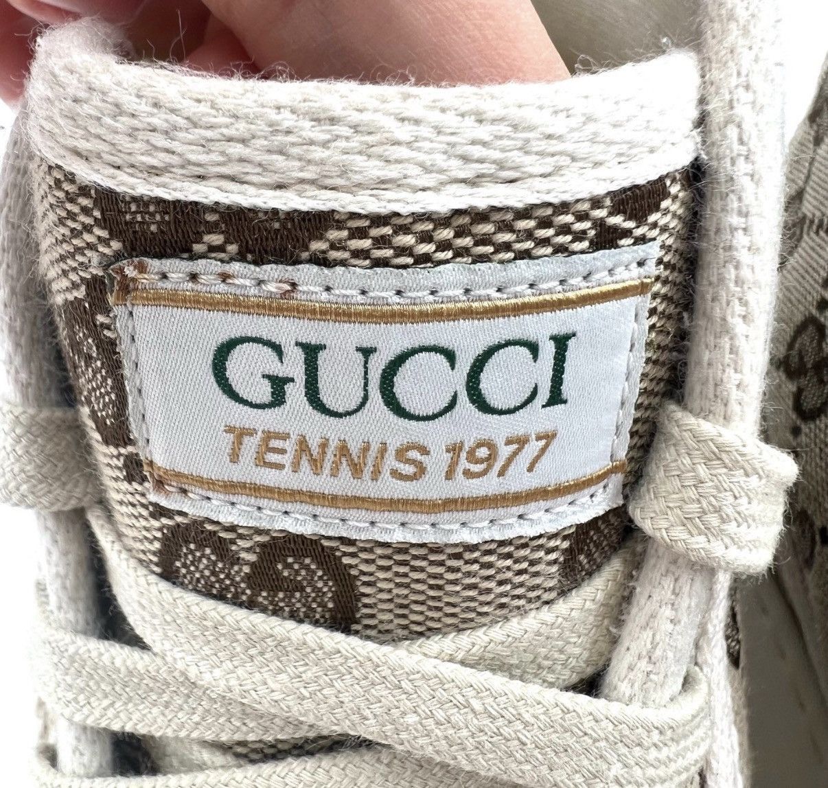 Gucci Beige High-Top Sneakers Size 7.5 Size US 7.5 / EU 40-41 - 5 Thumbnail