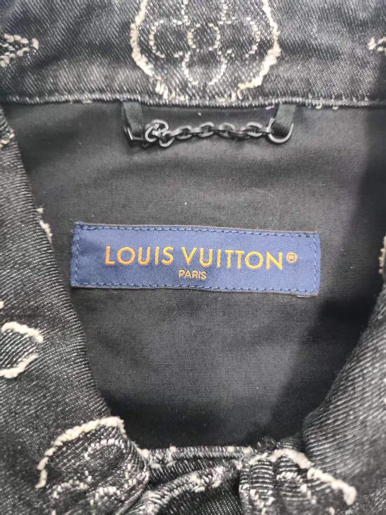 Louis Vuitton Black Monogram Denim Jacket Size US M / EU 48-50 / 2 - 3 Thumbnail