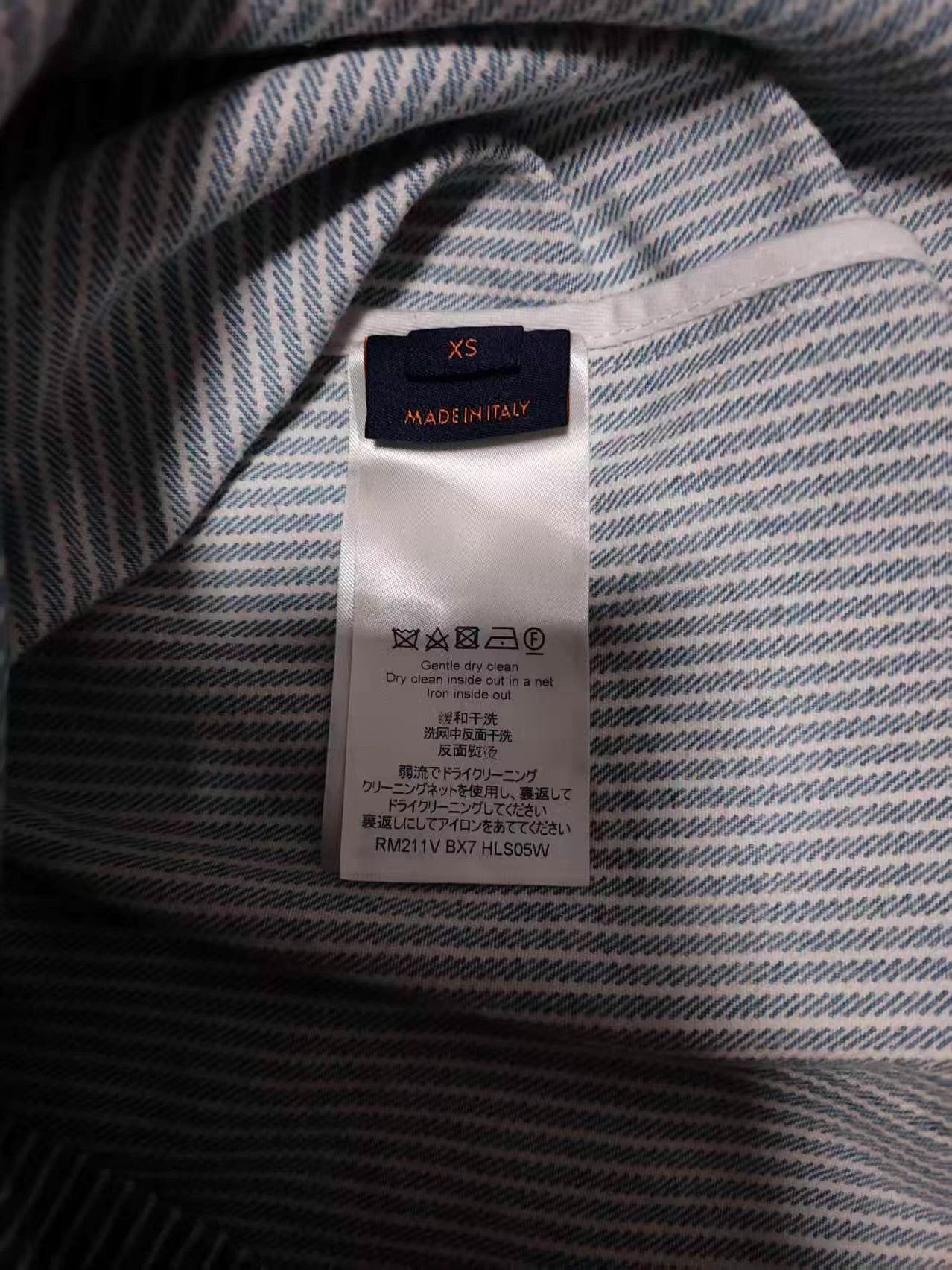 Louis Vuitton Blue Striped Pattern Button-Up Shirt XS Size US XS / EU 42 / 0 - 4 Thumbnail