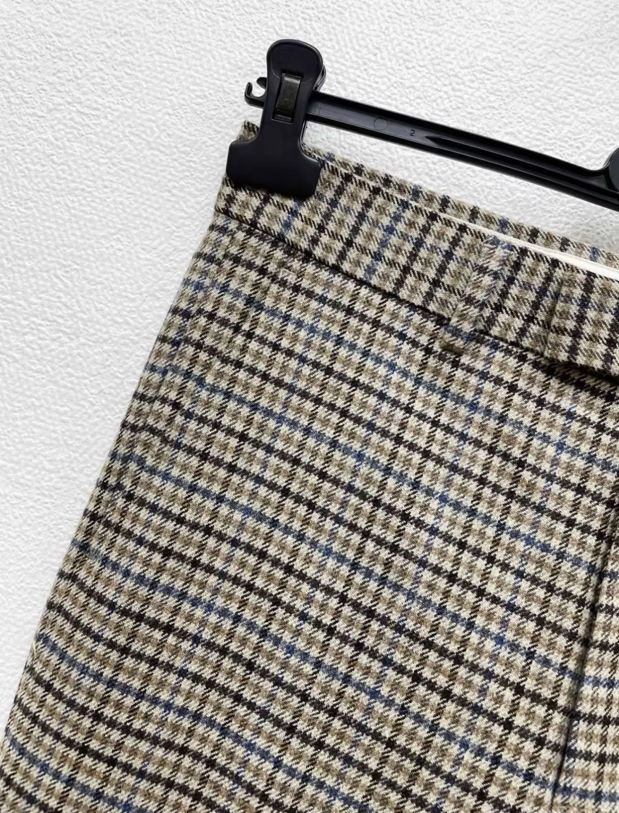 Gucci Beige Checkered Straight-Leg Pants Size 28 Size US 28 / EU 44 - 2 Thumbnail