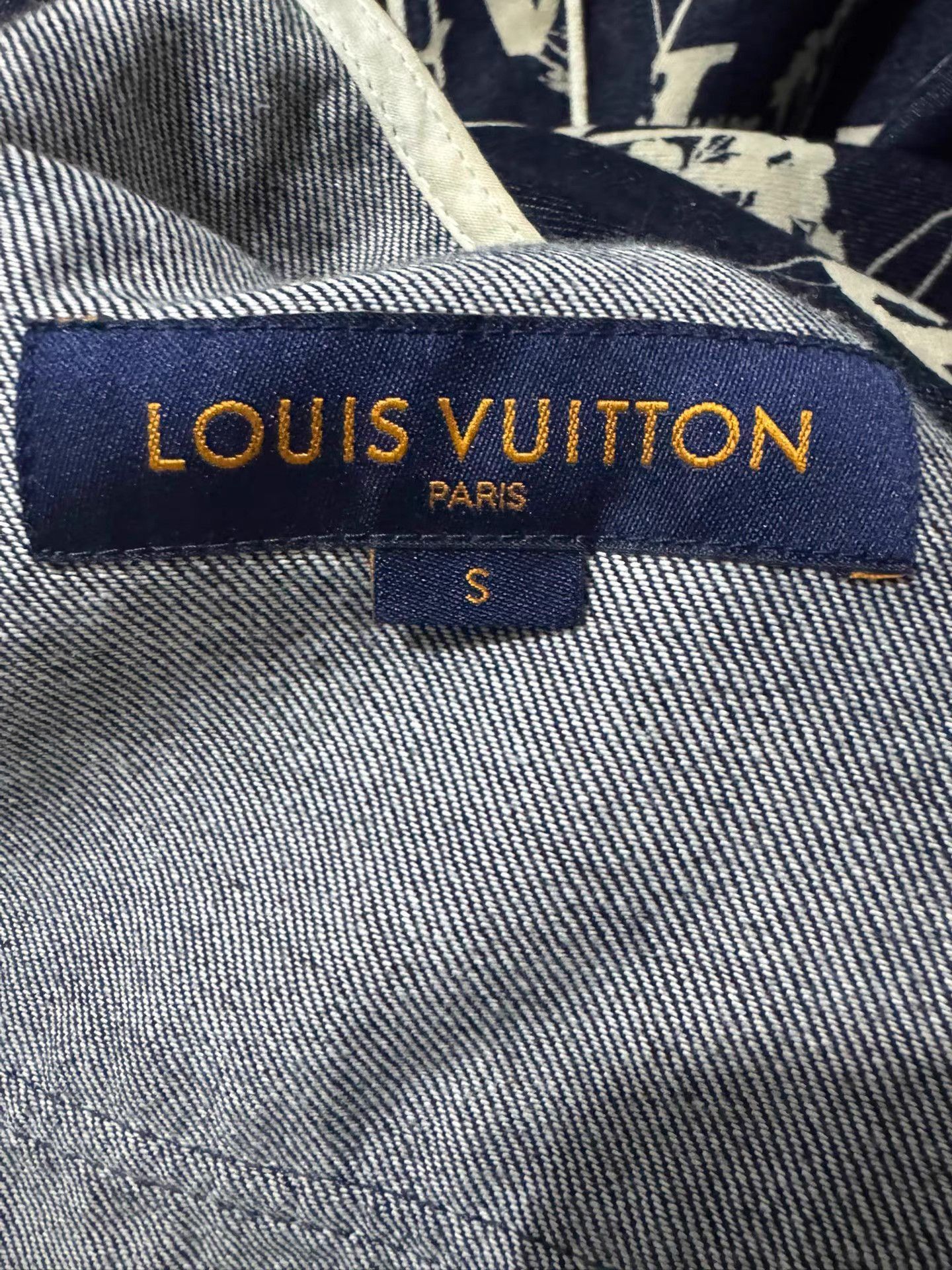 Louis Vuitton Blue Floral & Letter Print Short Sleeve Shirt Size US S / EU 44-46 / 1 - 4 Thumbnail