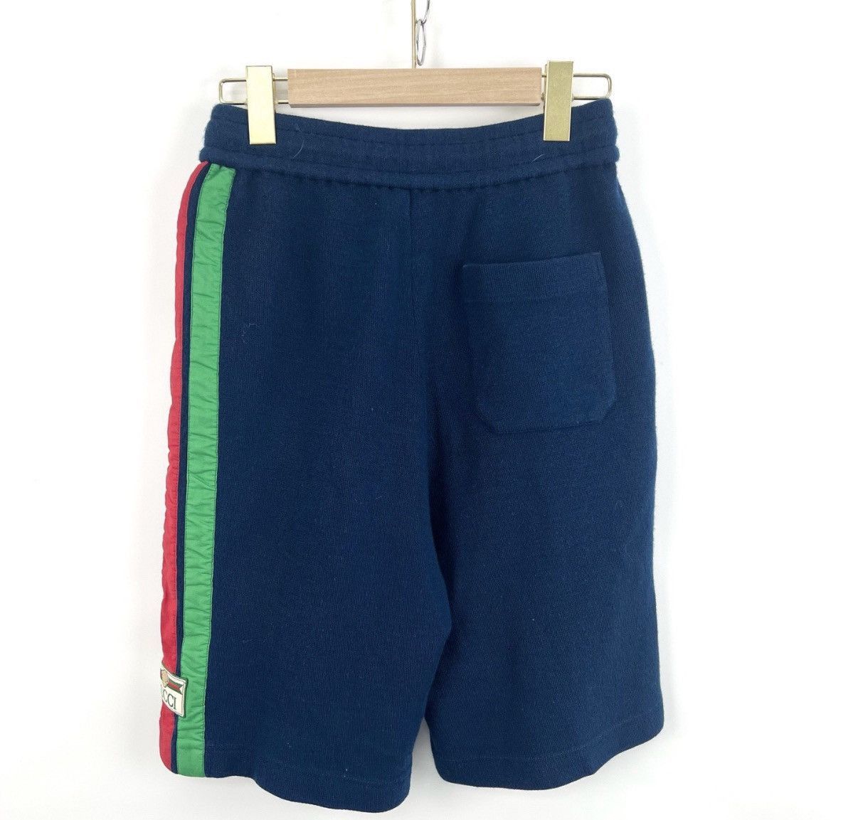 Gucci Blue Colorblock Striped Drawstring Shorts Size US 30 / EU 46 - 2 Thumbnail