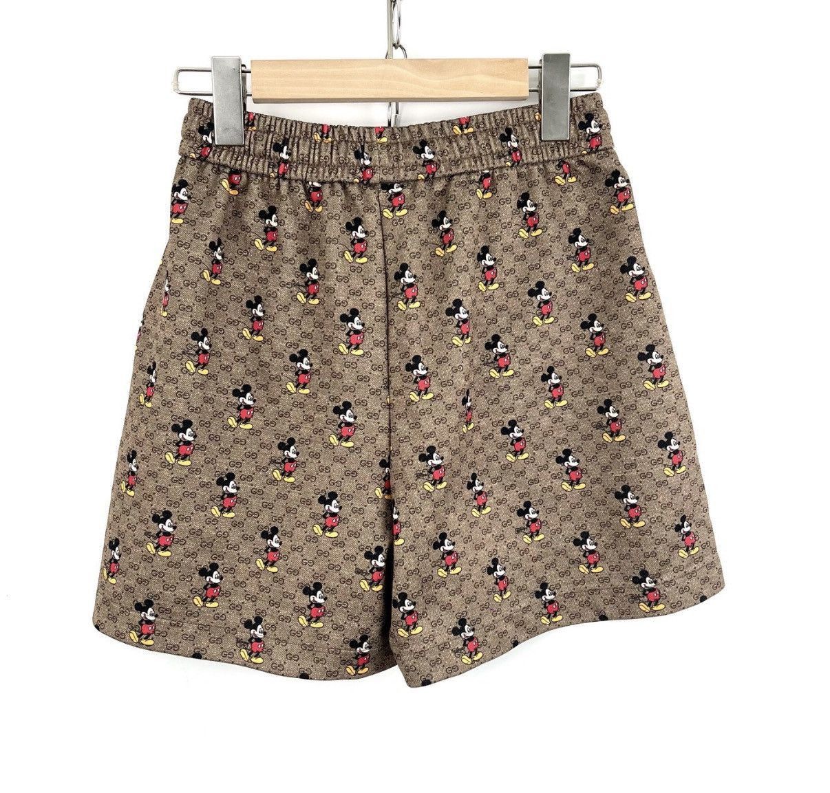 Gucci Beige Mickey Mouse Print Drawstring Shorts Size 30 Size US 30 / EU 46 - 2 Thumbnail
