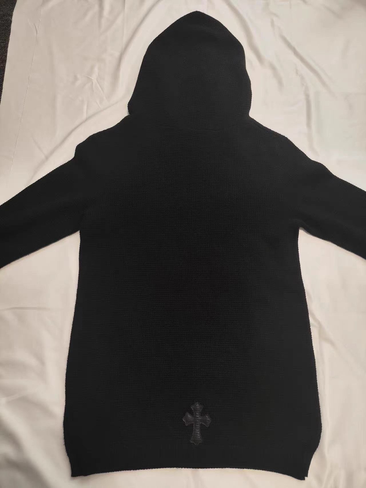 Chrome Hearts Black Hooded Sweatshirt with Cross Emblem Size US S / EU 44-46 / 1 - 2 Thumbnail