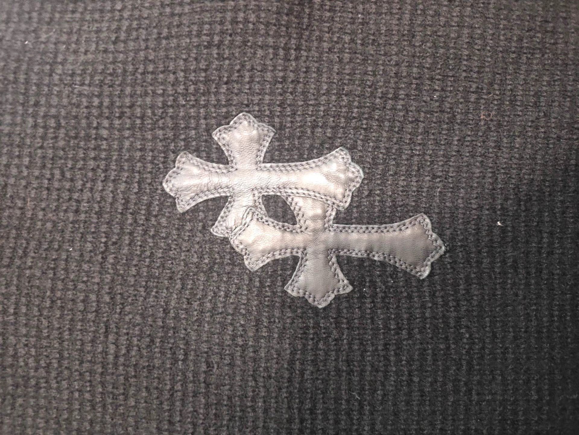 Chrome Hearts Black Hooded Sweatshirt with Cross Emblem Size US S / EU 44-46 / 1 - 5 Thumbnail
