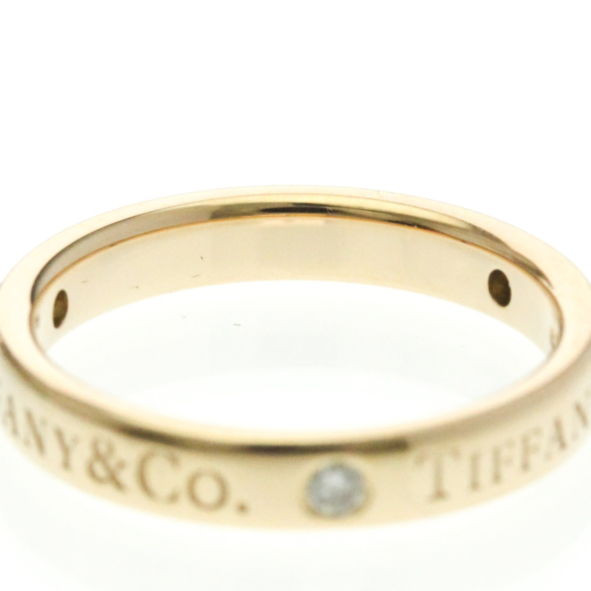 Tiffany & Co. Tiffany Flat Band Ring With Diamonds Pink Gold (18K) Fashion Diamond Band Ring Pink Gold Size ONE SIZE - 6 Thumbnail