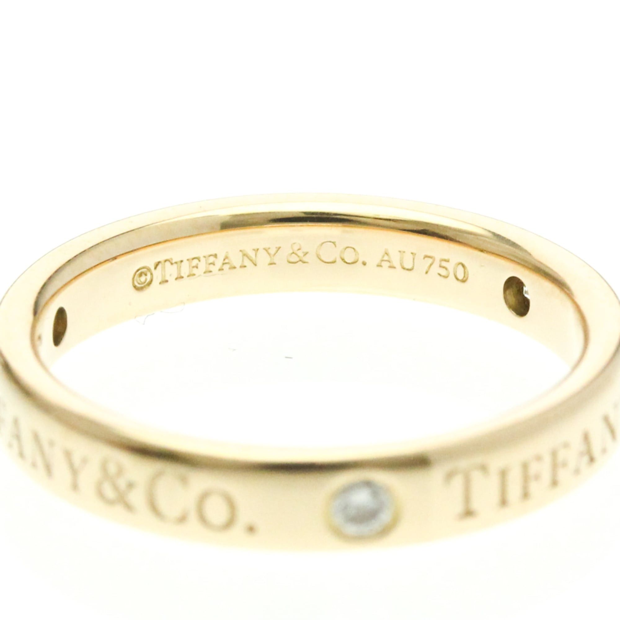 Tiffany & Co. Tiffany Flat Band Ring With Diamonds Pink Gold (18K) Fashion Diamond Band Ring Pink Gold Size ONE SIZE - 5 Thumbnail