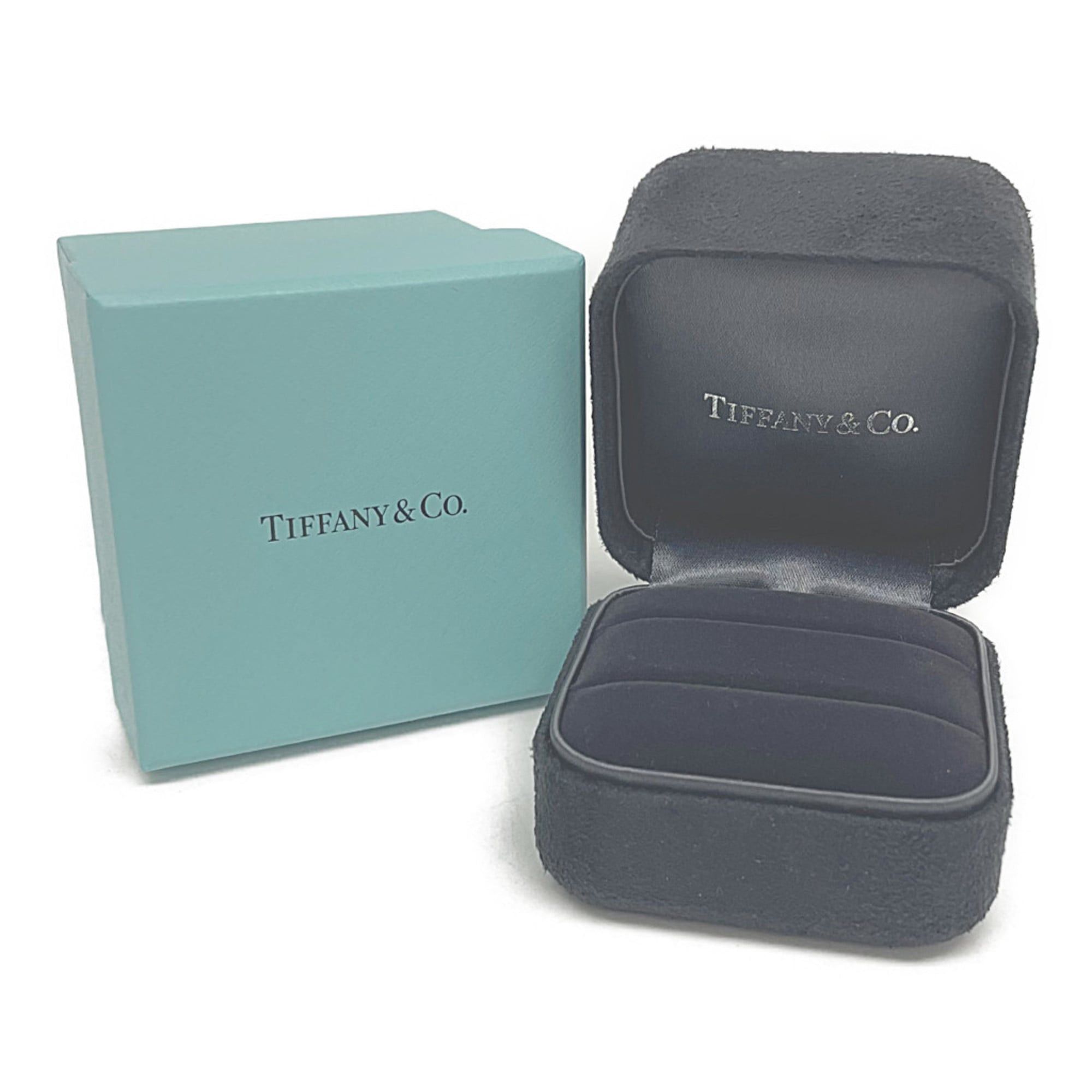 Tiffany & Co. Tiffany Flat Band Ring With Diamonds Pink Gold (18K) Fashion Diamond Band Ring Pink Gold Size ONE SIZE - 10 Thumbnail
