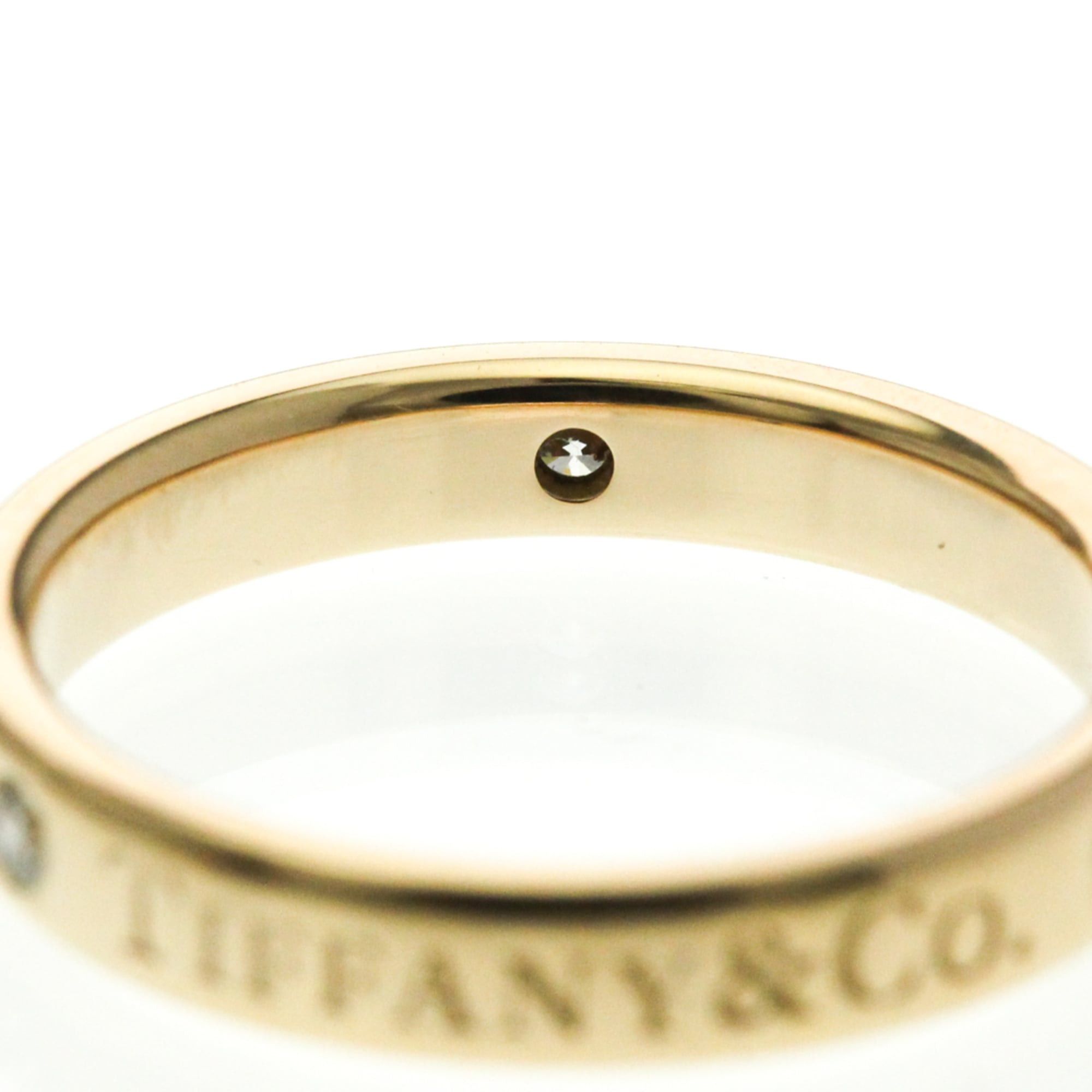 Tiffany & Co. Tiffany Flat Band Ring With Diamonds Pink Gold (18K) Fashion Diamond Band Ring Pink Gold Size ONE SIZE - 8 Thumbnail